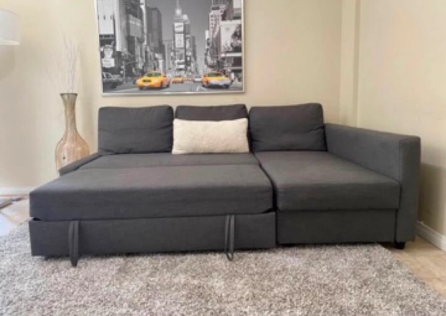 Delivery Available-Grey Sectional Sofa with Storage - photo 3