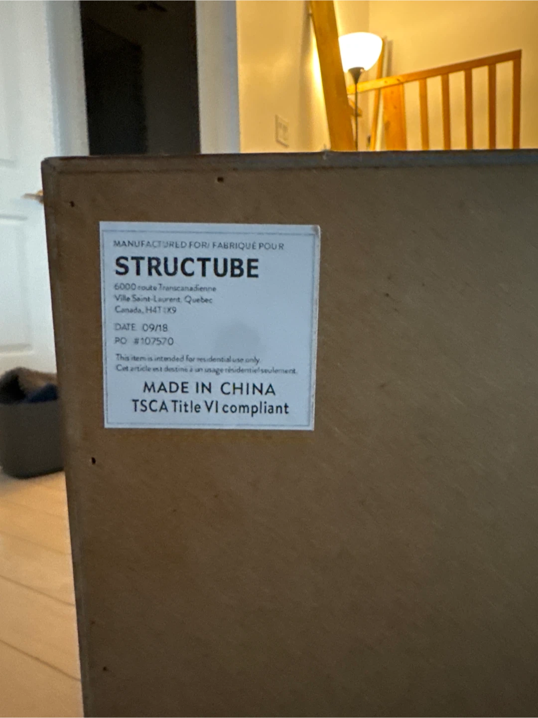 Structube Wooden Nightstand with 2 Drawers - photo 2