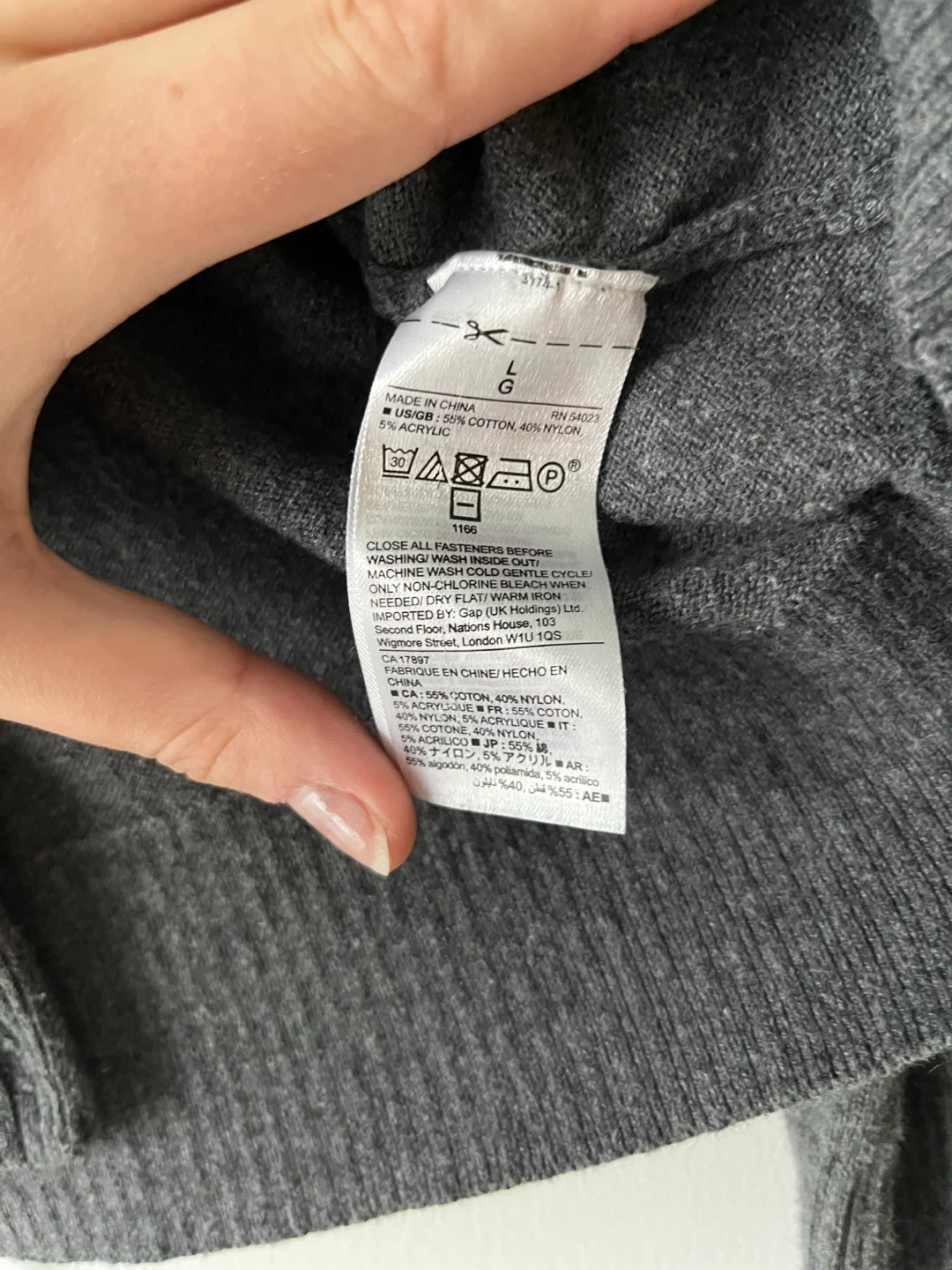 Grey Gap Cardigan Sweater - photo 3