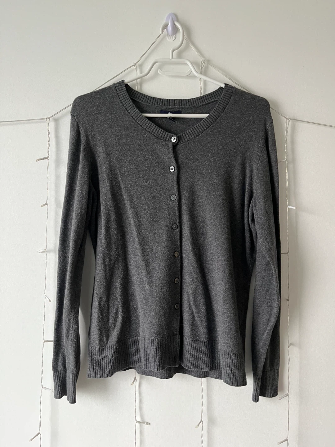 Grey Gap Cardigan Sweater