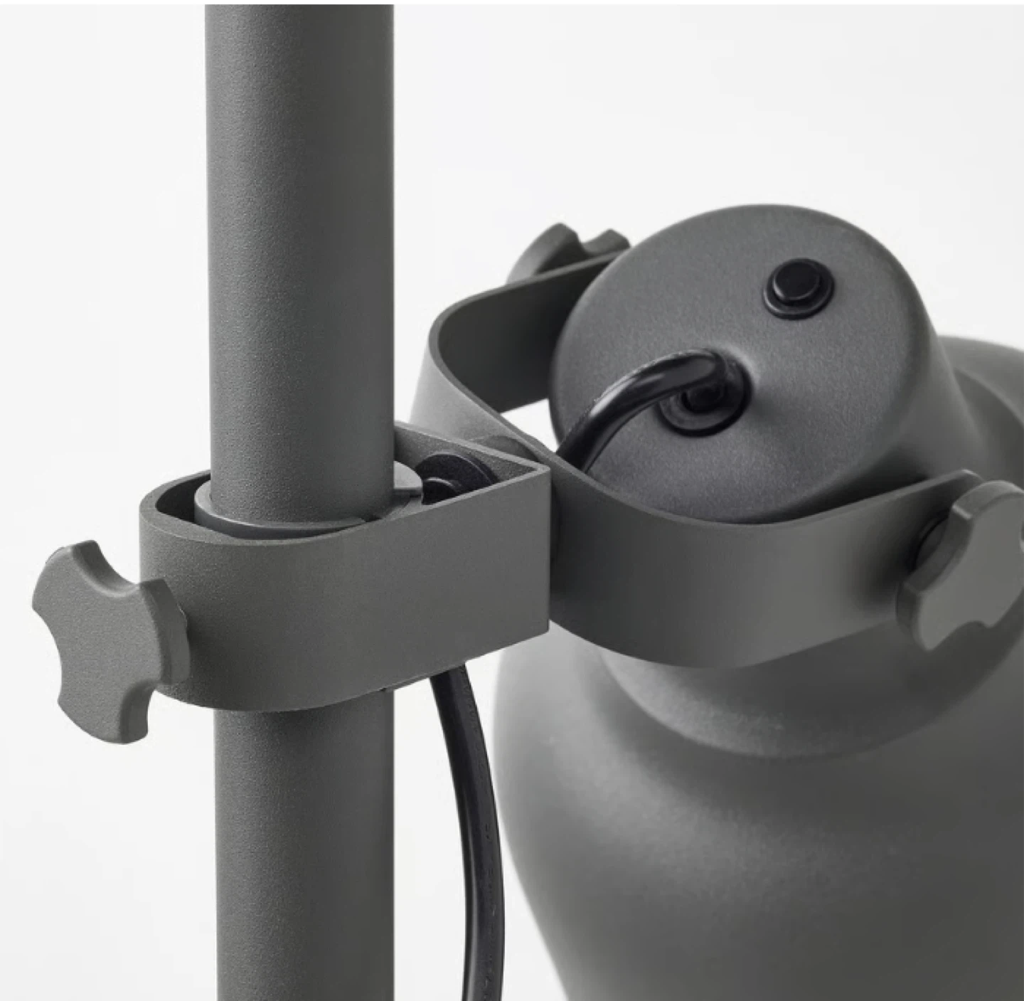 Dark Grey 3-Head Floor Lamp - photo 2