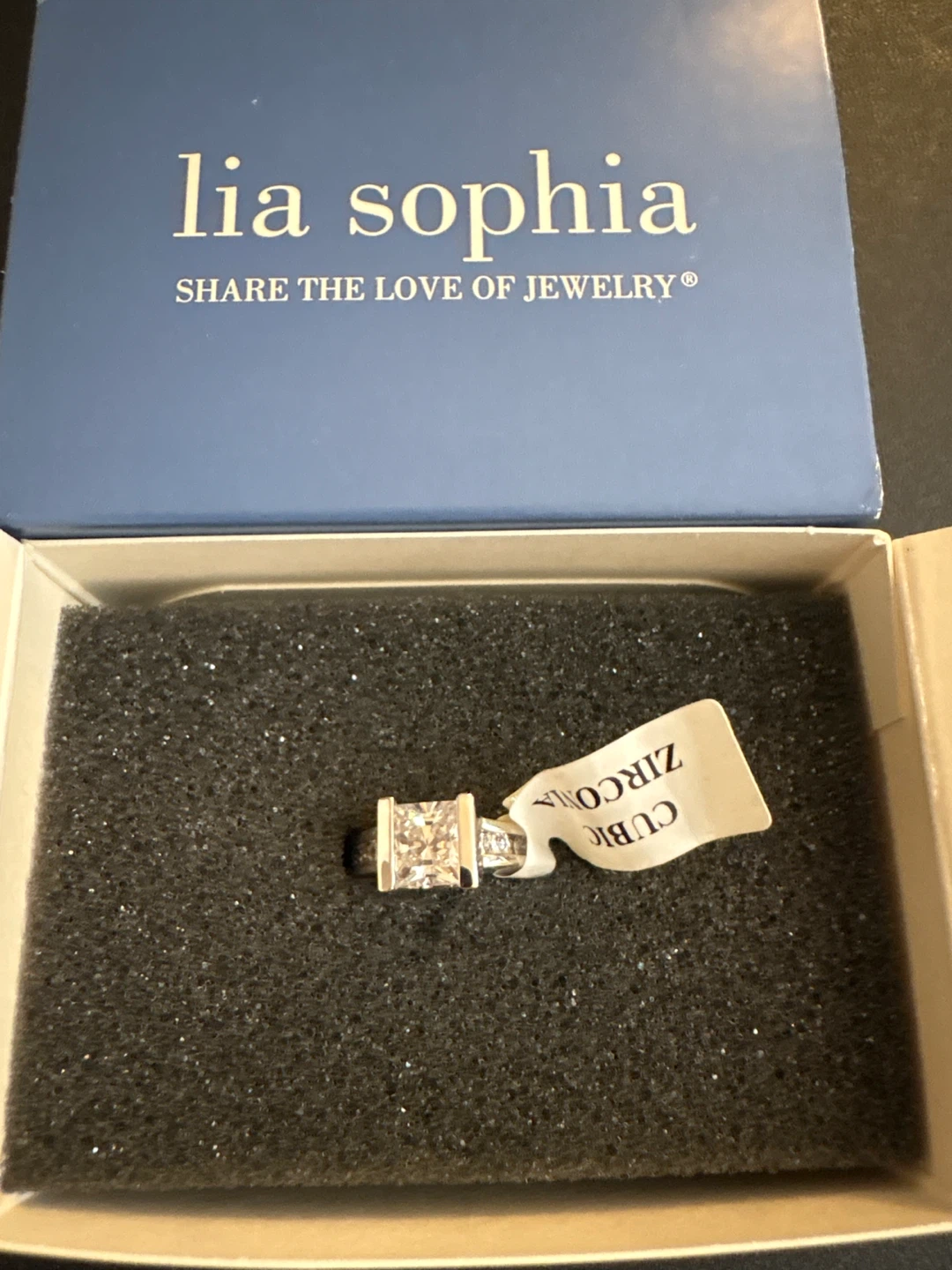 Lia Sophia Sterling Silver Cubic Zirconia Ring