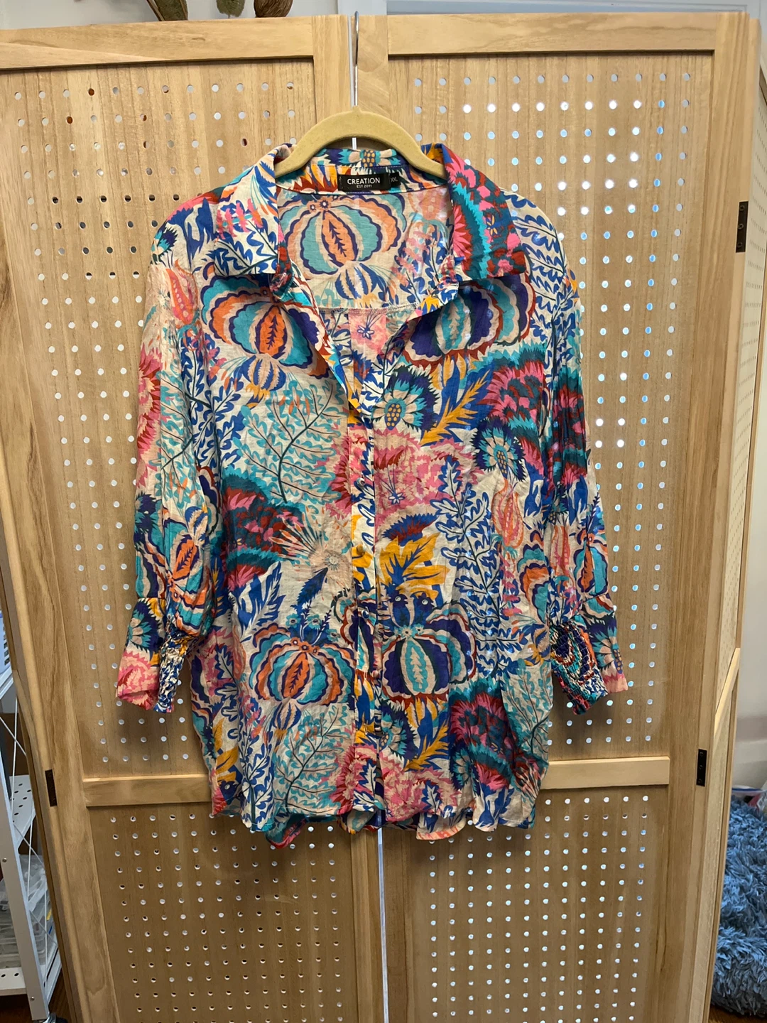 Colourful blouse XXL
