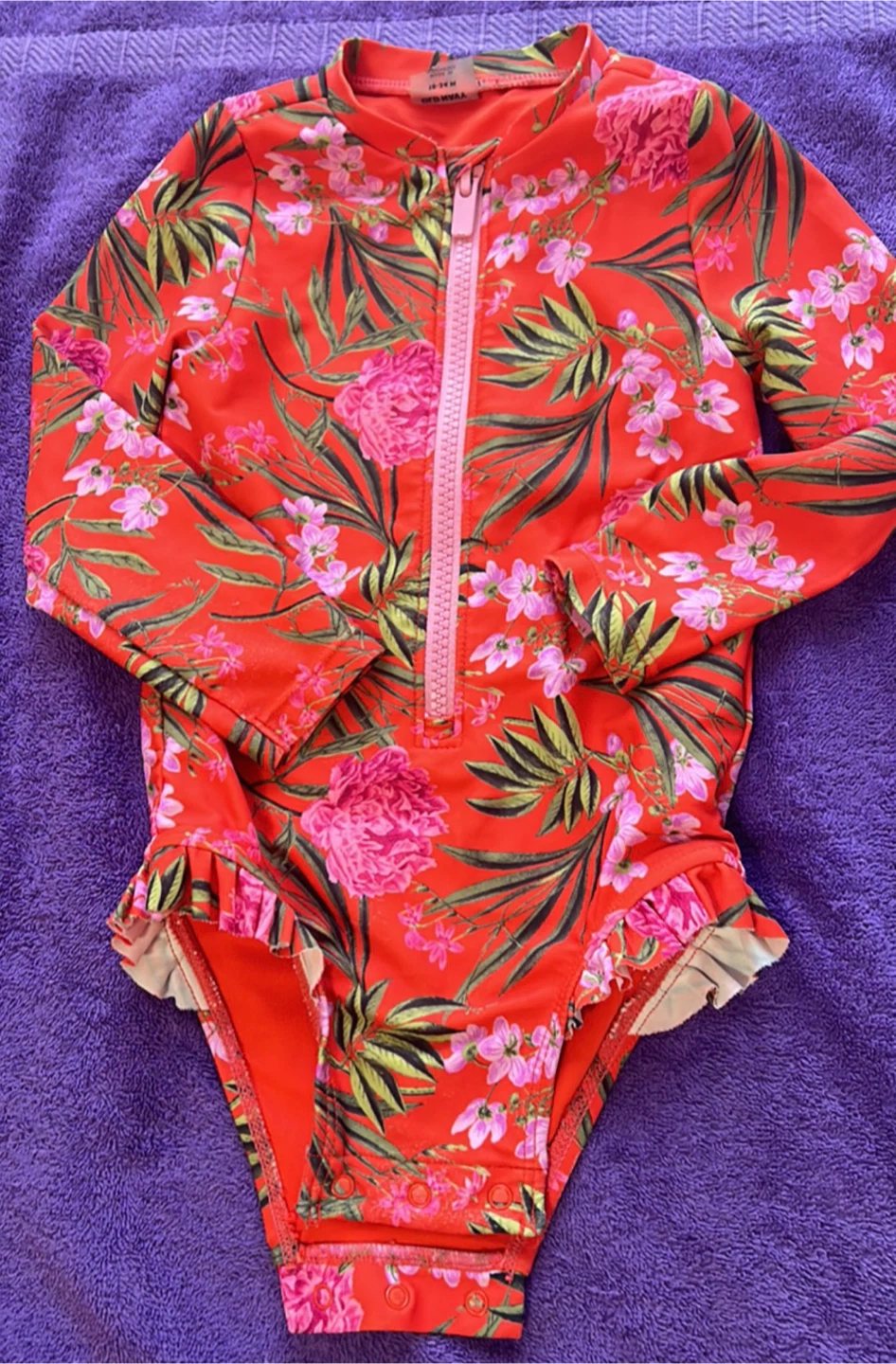 5 Baby-Toddler Long Sleeve Swim Suits 6M–3T Pool Se - photo 3