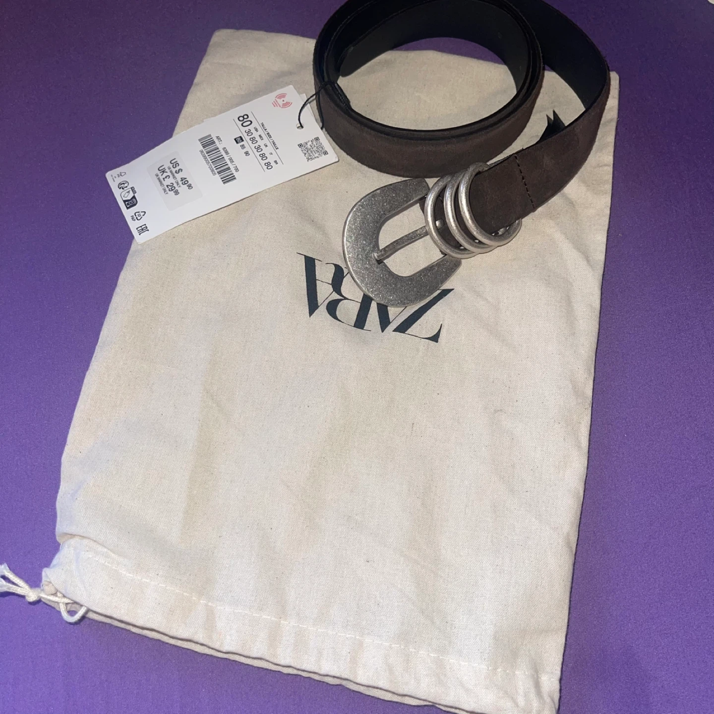 Zara Suede Belt