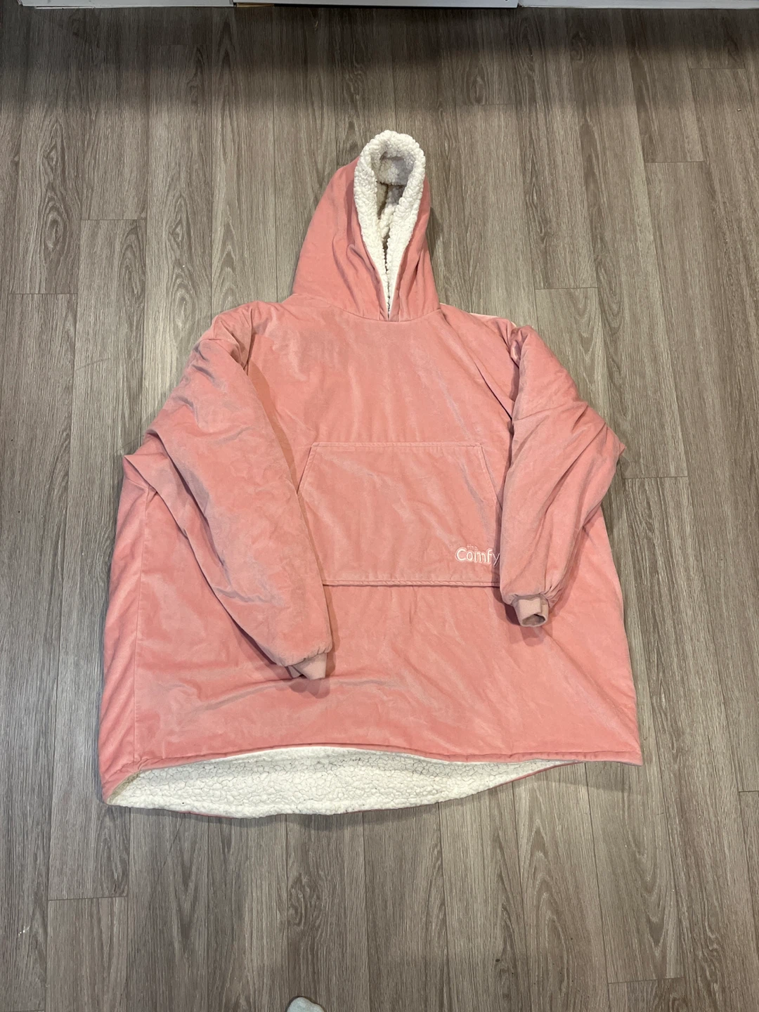 Giant plush hoodie