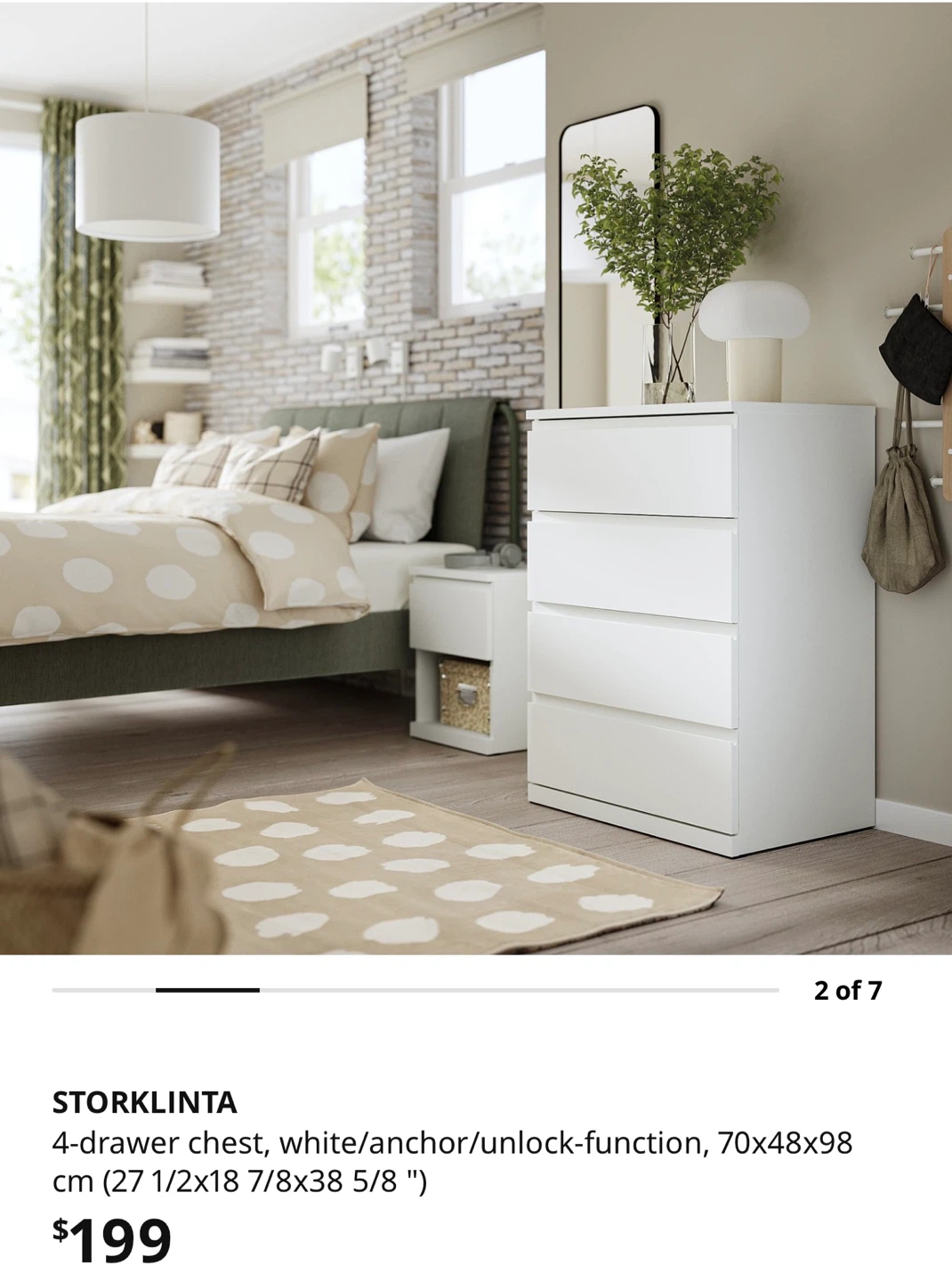 IKEA STORKLINTA 4-Drawer Chest/Dresser - photo 2
