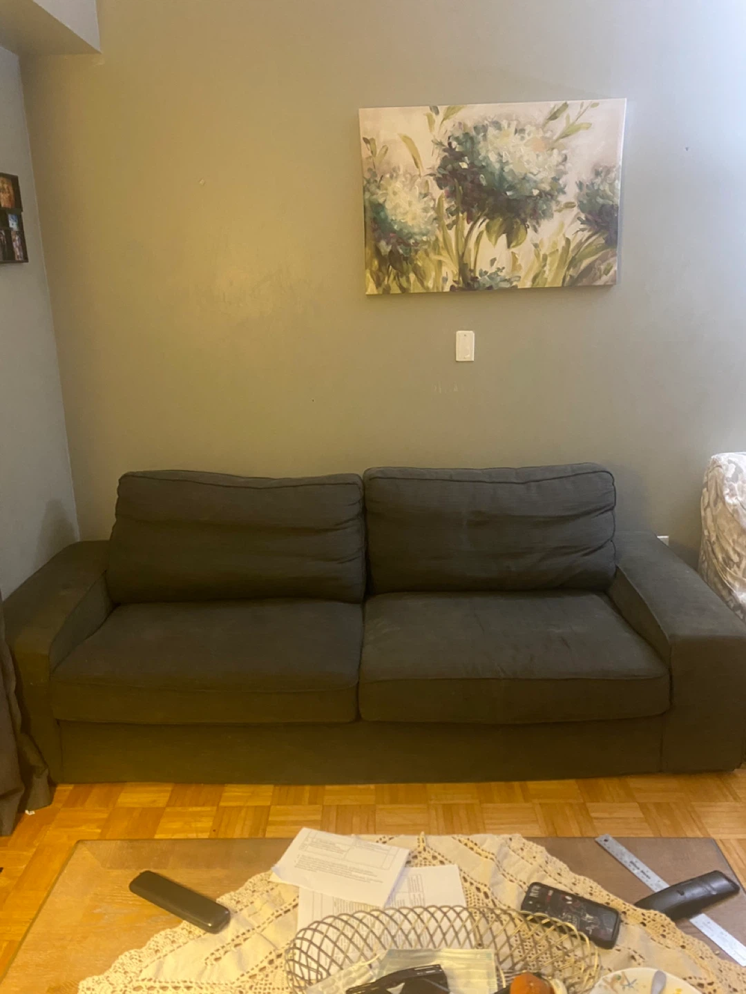 Dark Grey Two-Seater Sofa - photo 2