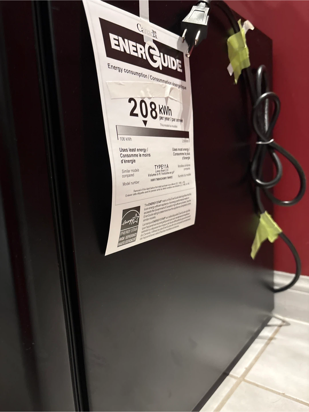 Kenmore Compact Mini Fridge w/ freezer *as pictured - photo 2