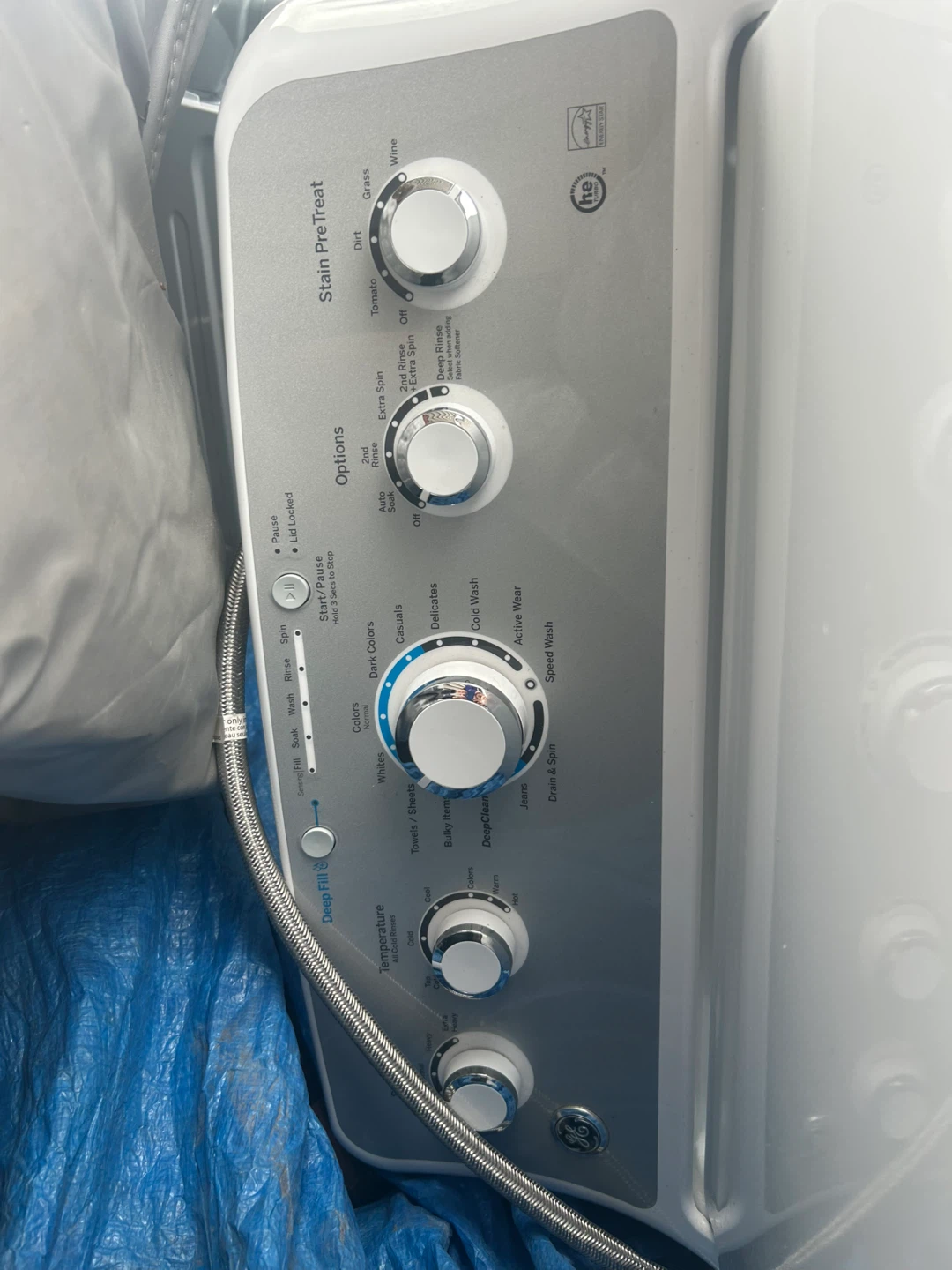 GE Top Load Washing Machine and Dryer - photo 3