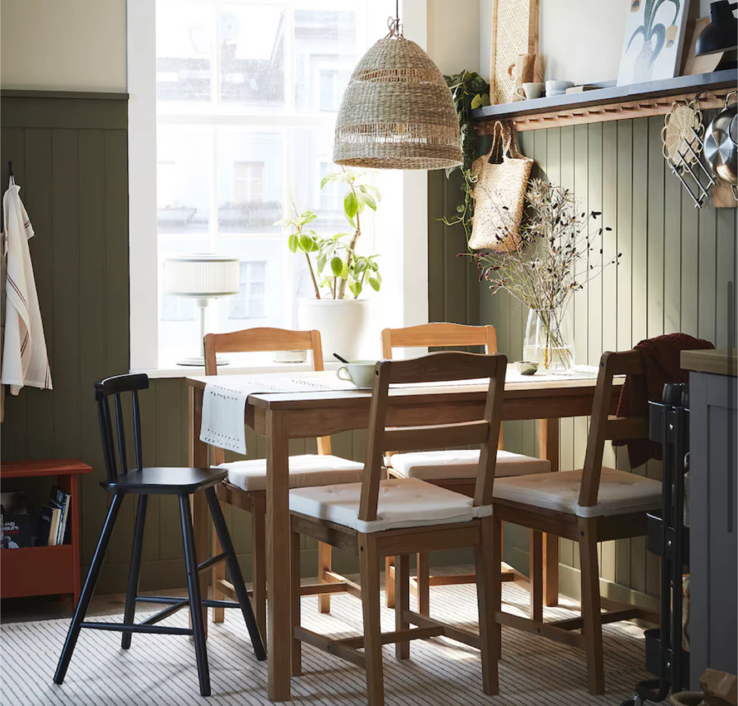 IKEA Wooden 4 Chairs Set - photo 2