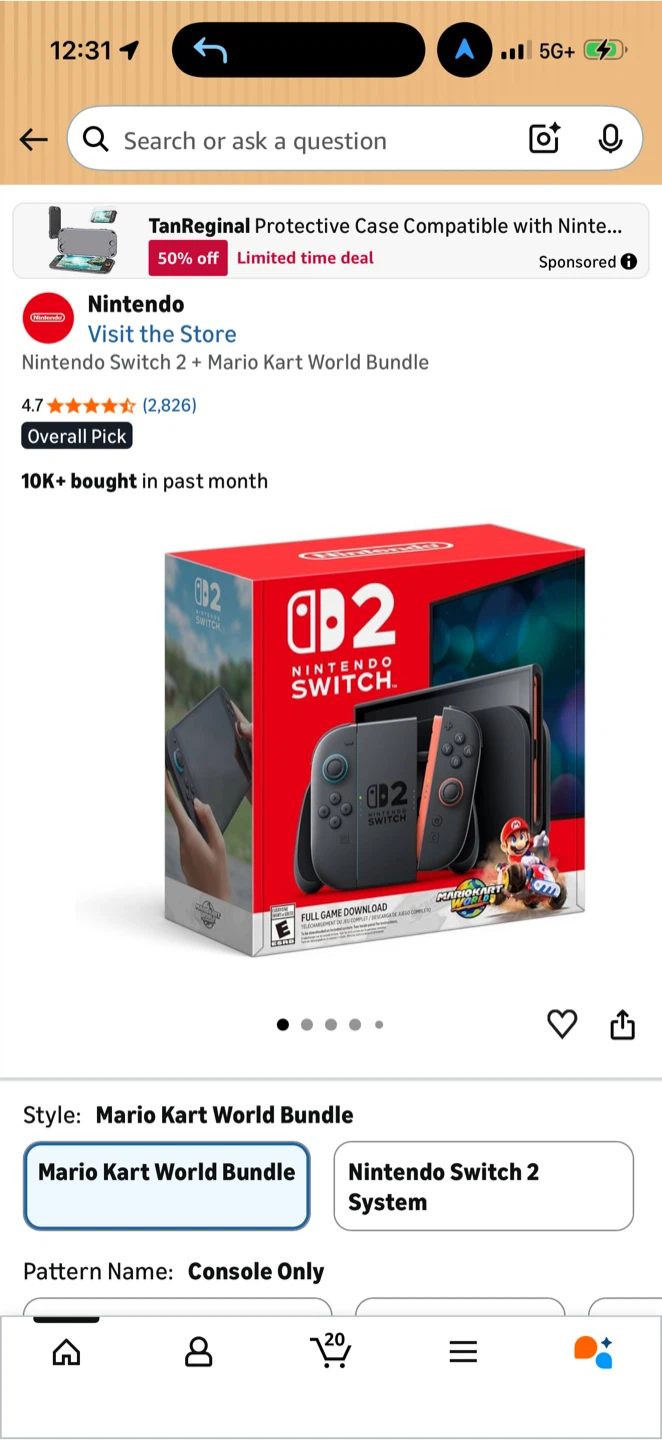 Nintendo Switch 2 + Mario Kart World Bundle