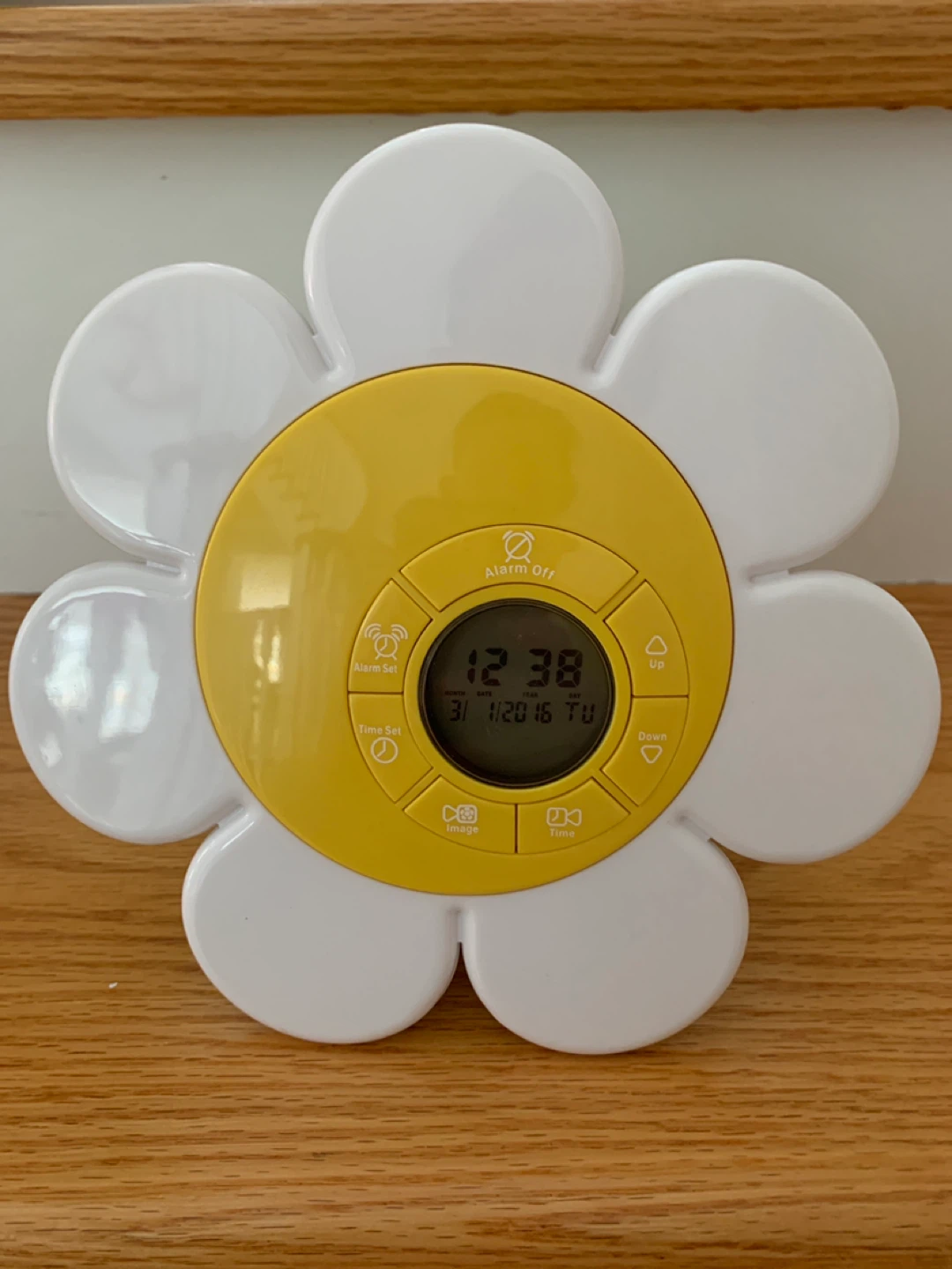 Flower Alarm Clock with Light Projector and Sound