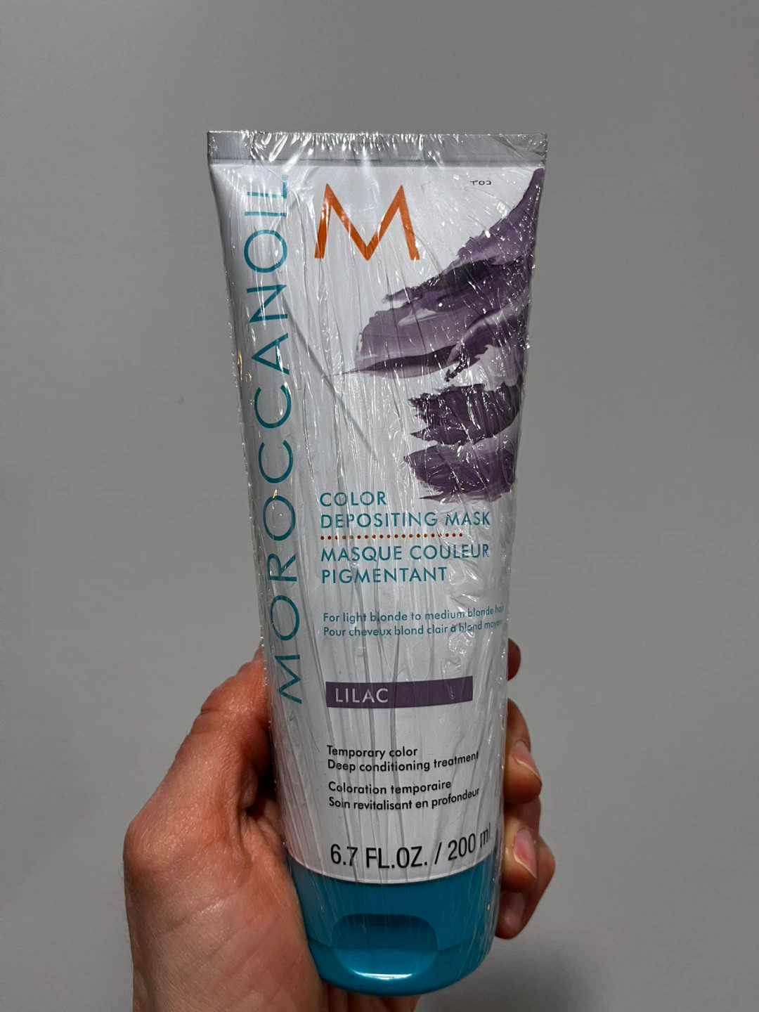 Never used (sealed) Moroccan Oil Lilac Colour Depositing Mask