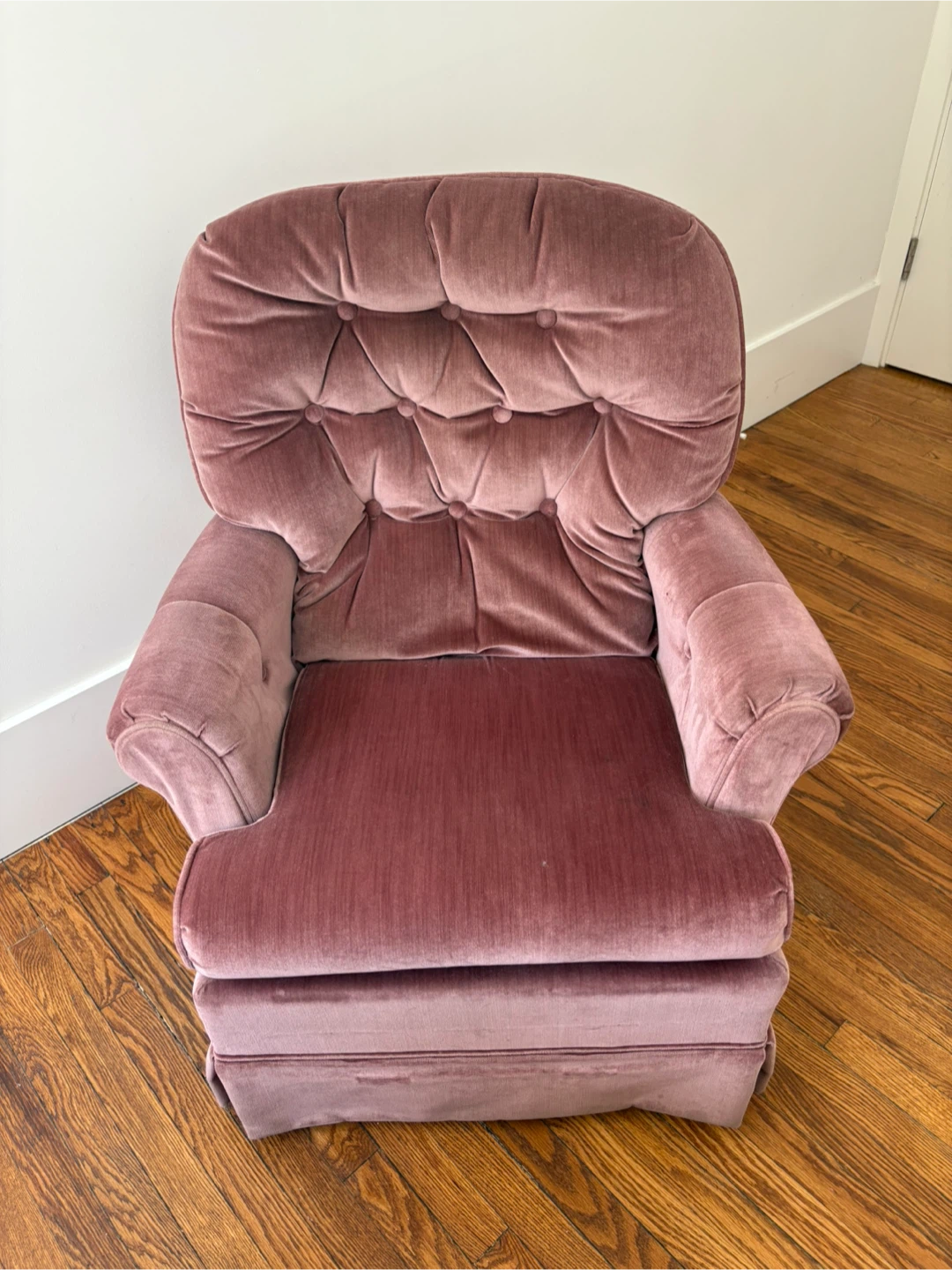 Velvet Rocking Chair - Pink