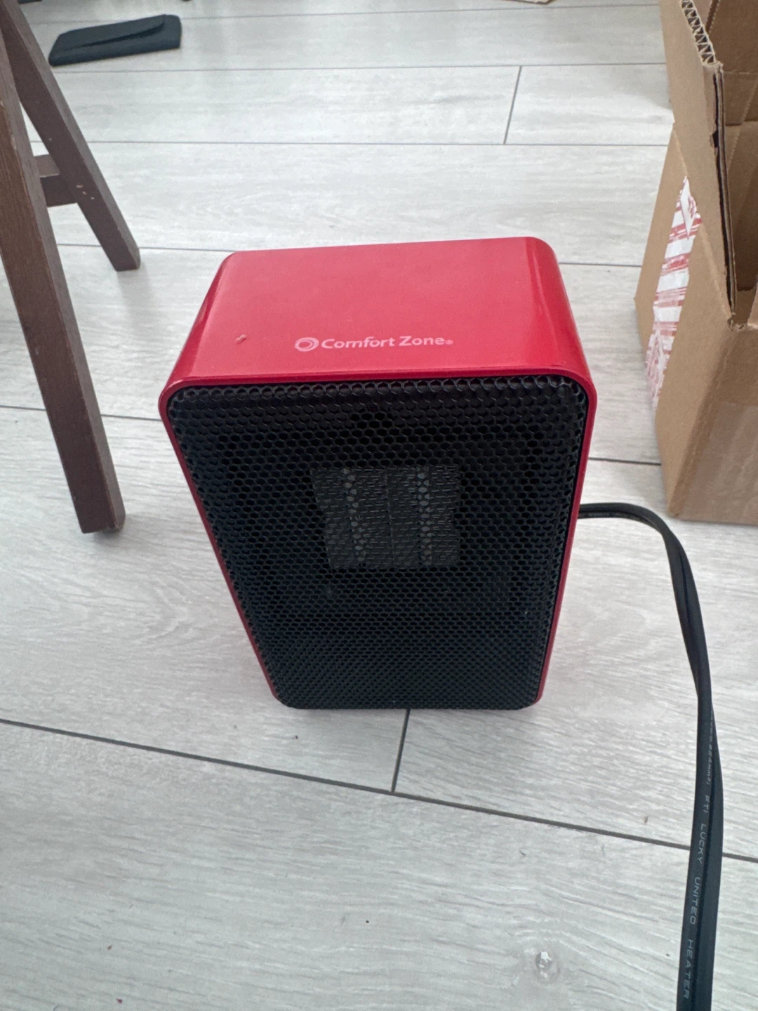 Comfort Zone Red Portable Electric Heater