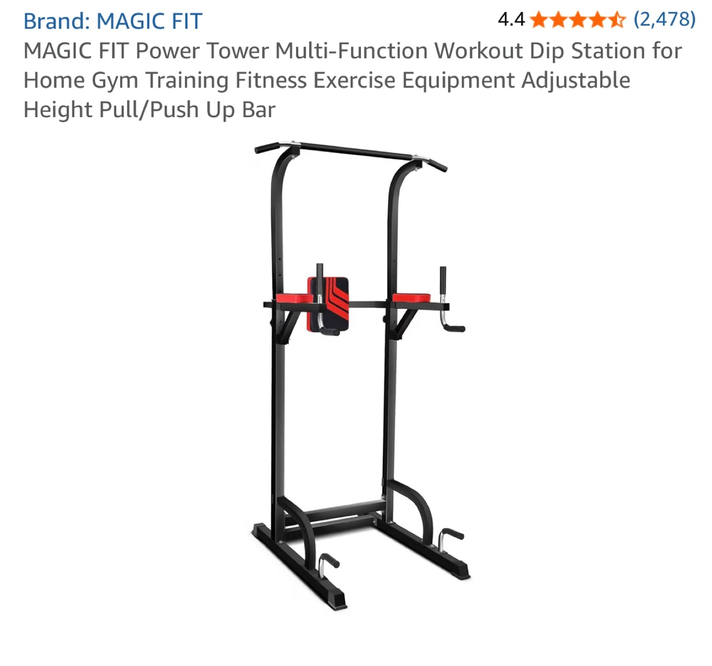 MAGIC FIT Power Tower Multi-Function Workout Dip Station