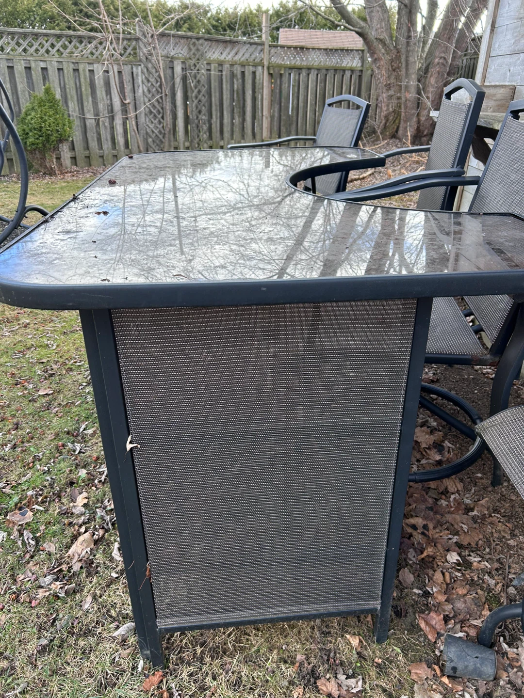 Outdoor Bar Height Table and Chairs Set - photo 4