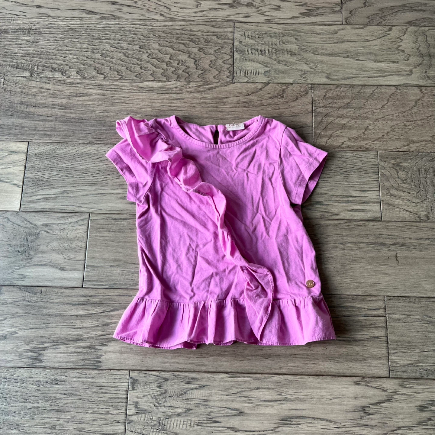 Baker by Ted Baker Pink Ruffle T-Shirt