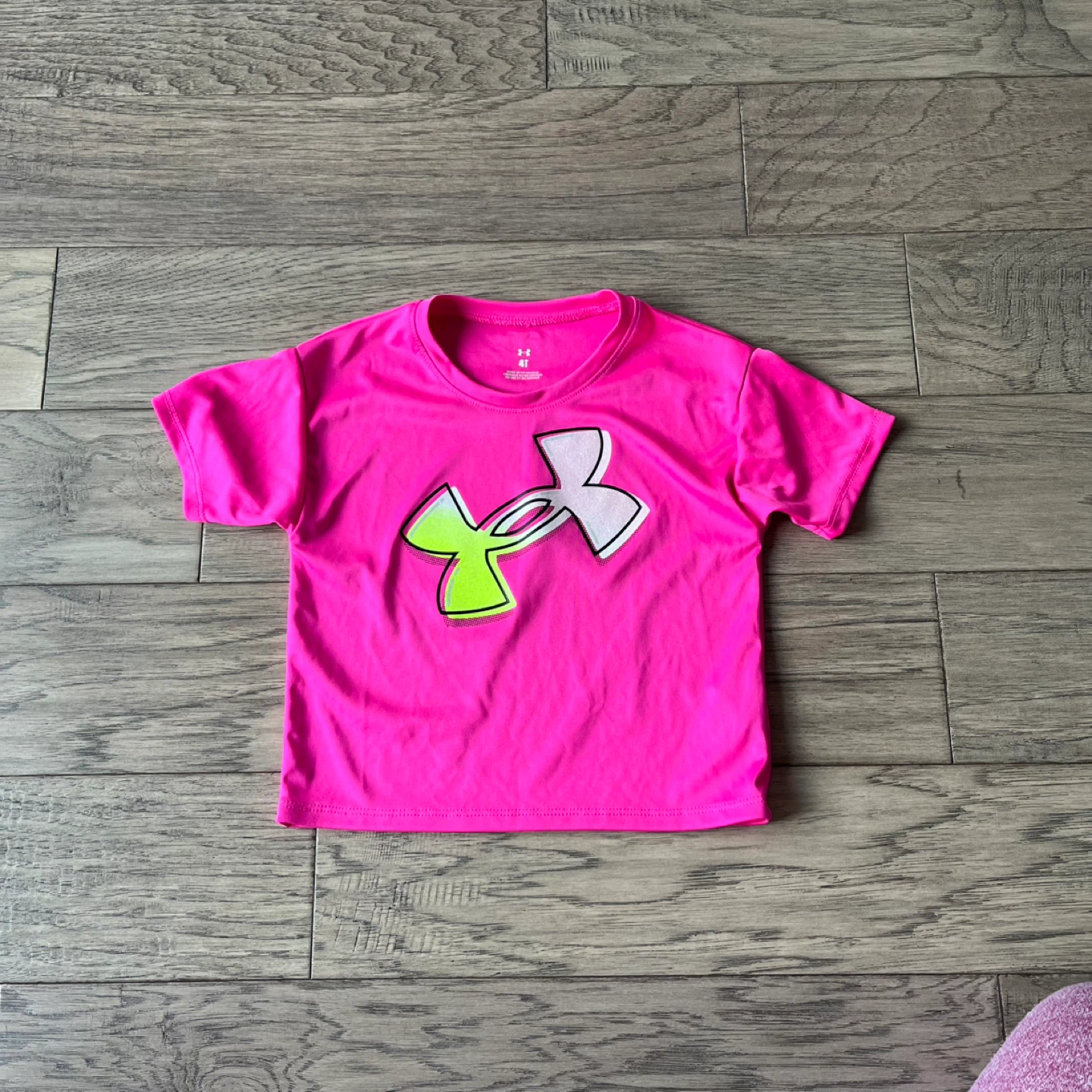 Under Armour Pink T-Shirt Size 4T