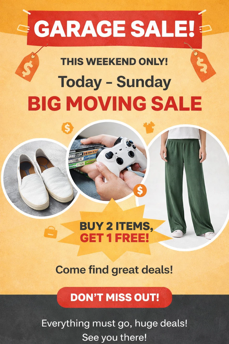 Huge Garage Sale – Women’s Clothes, $5 by appointment