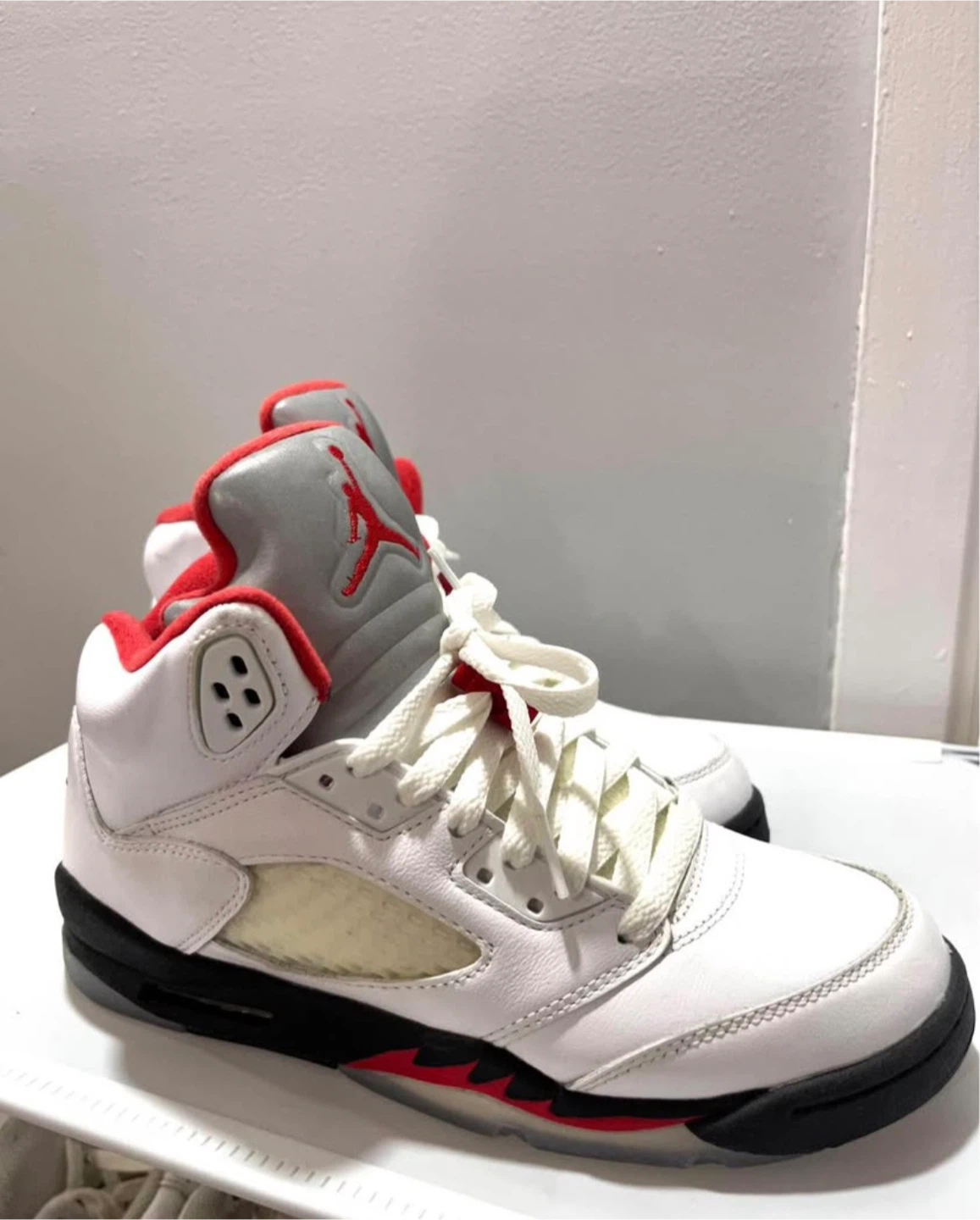 Air Jordan 5 Retro 'Fire Red' Sneakers - photo 3
