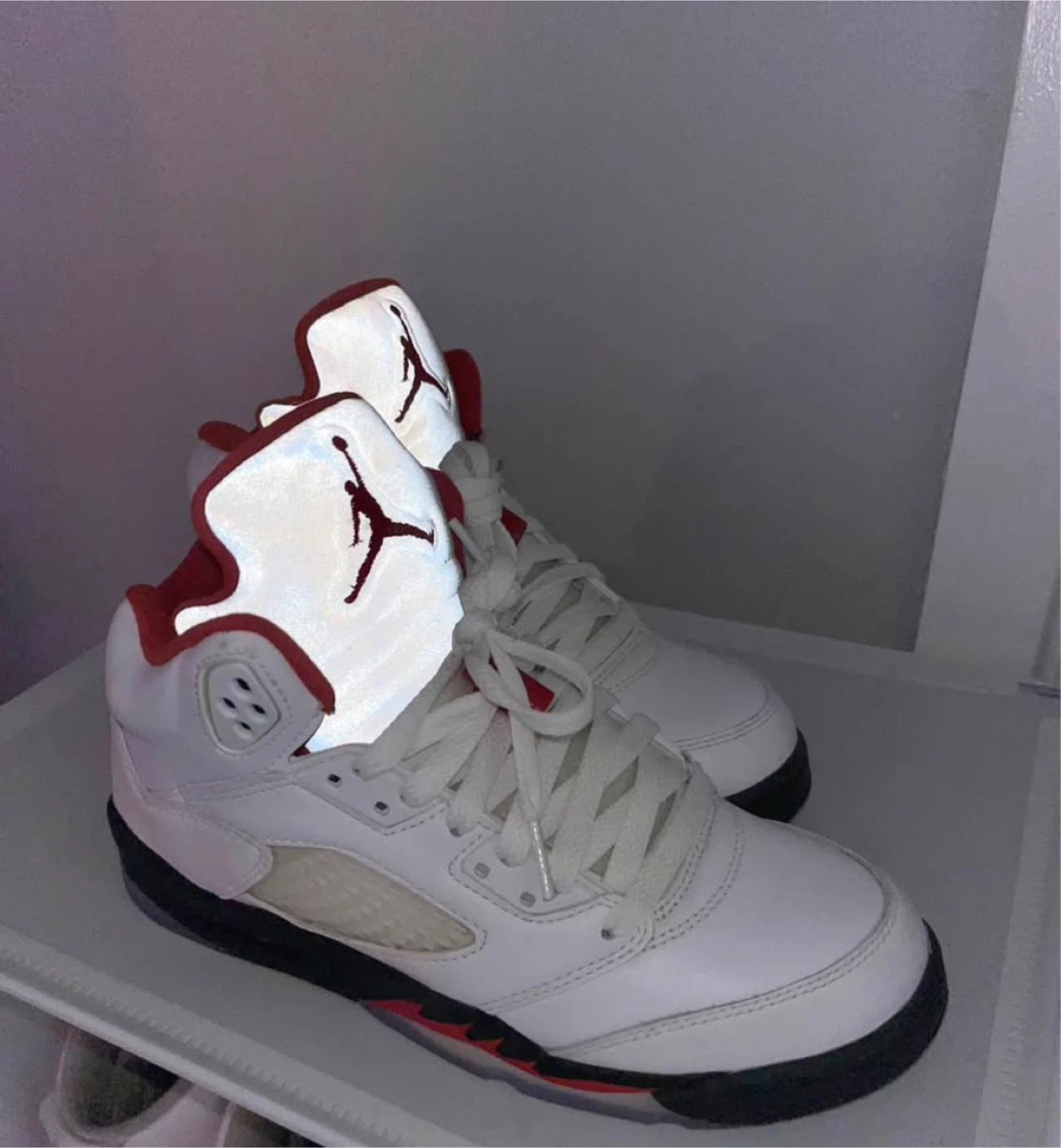Air Jordan 5 Retro 'Fire Red' Sneakers - photo 4