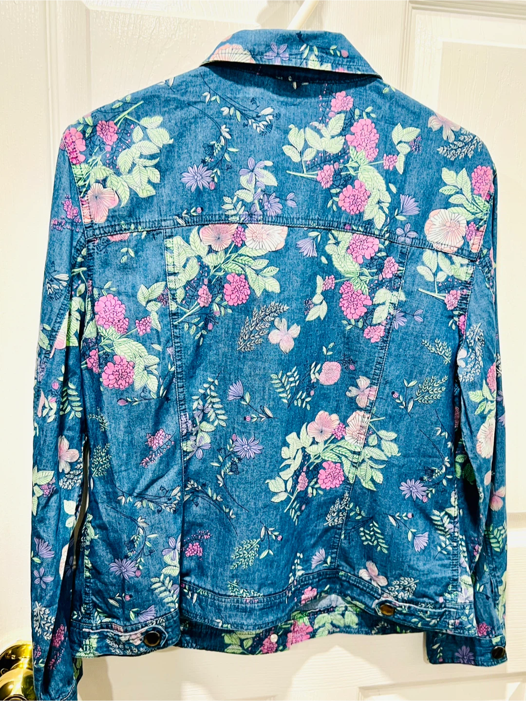 Floral Denim Jacket - photo 4