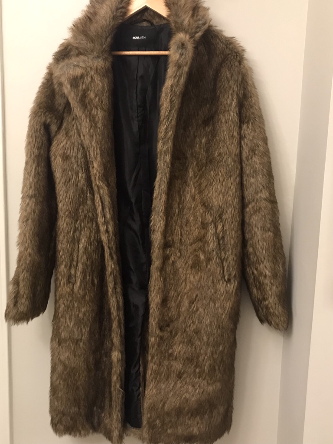 Fashion Nova Men's Brown Faux Fur Coat - photo 3