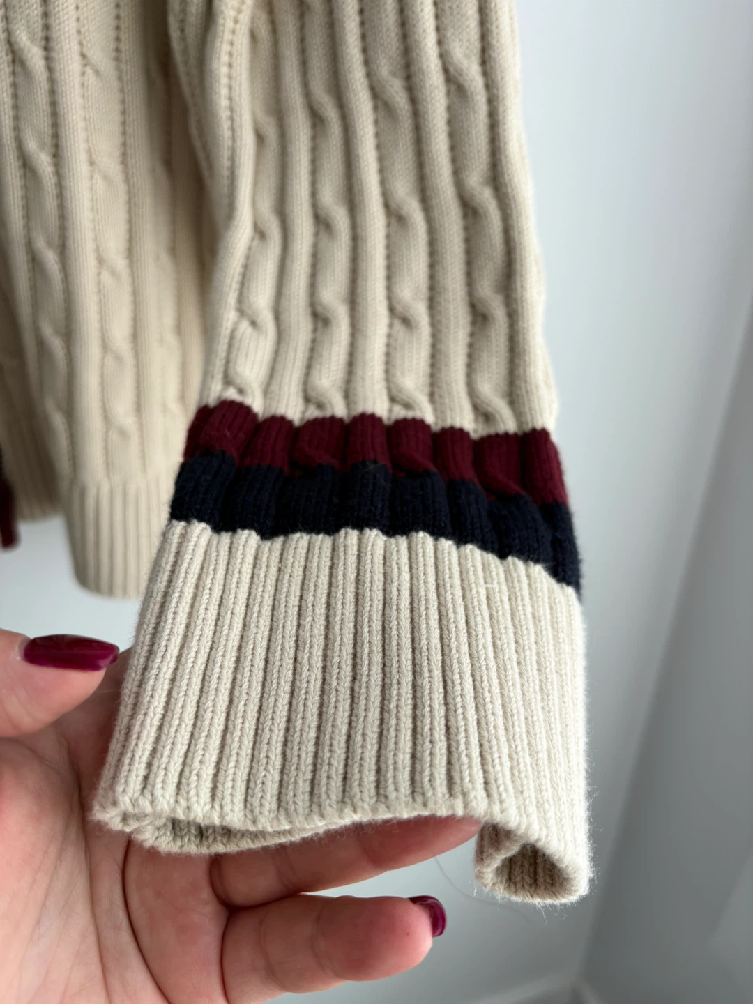 Brand new Tommy Hilfiger Cream Cable Knit Cardigan - Size L - photo 5