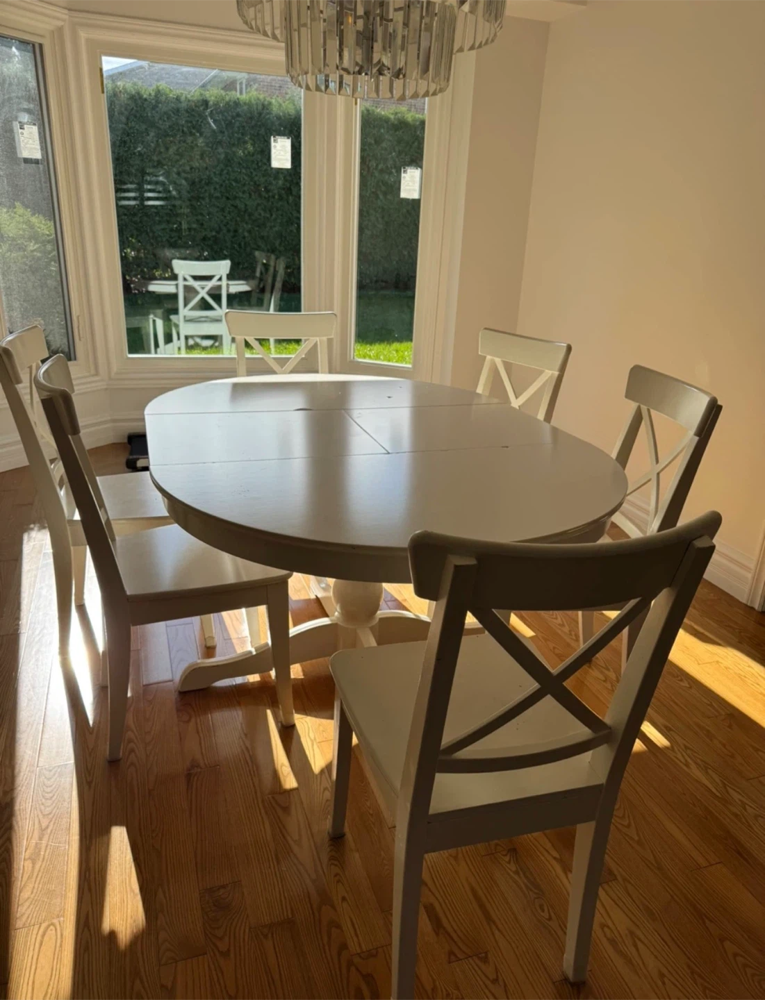 IKEA INGATORP White Extendable Dining Table - photo 3