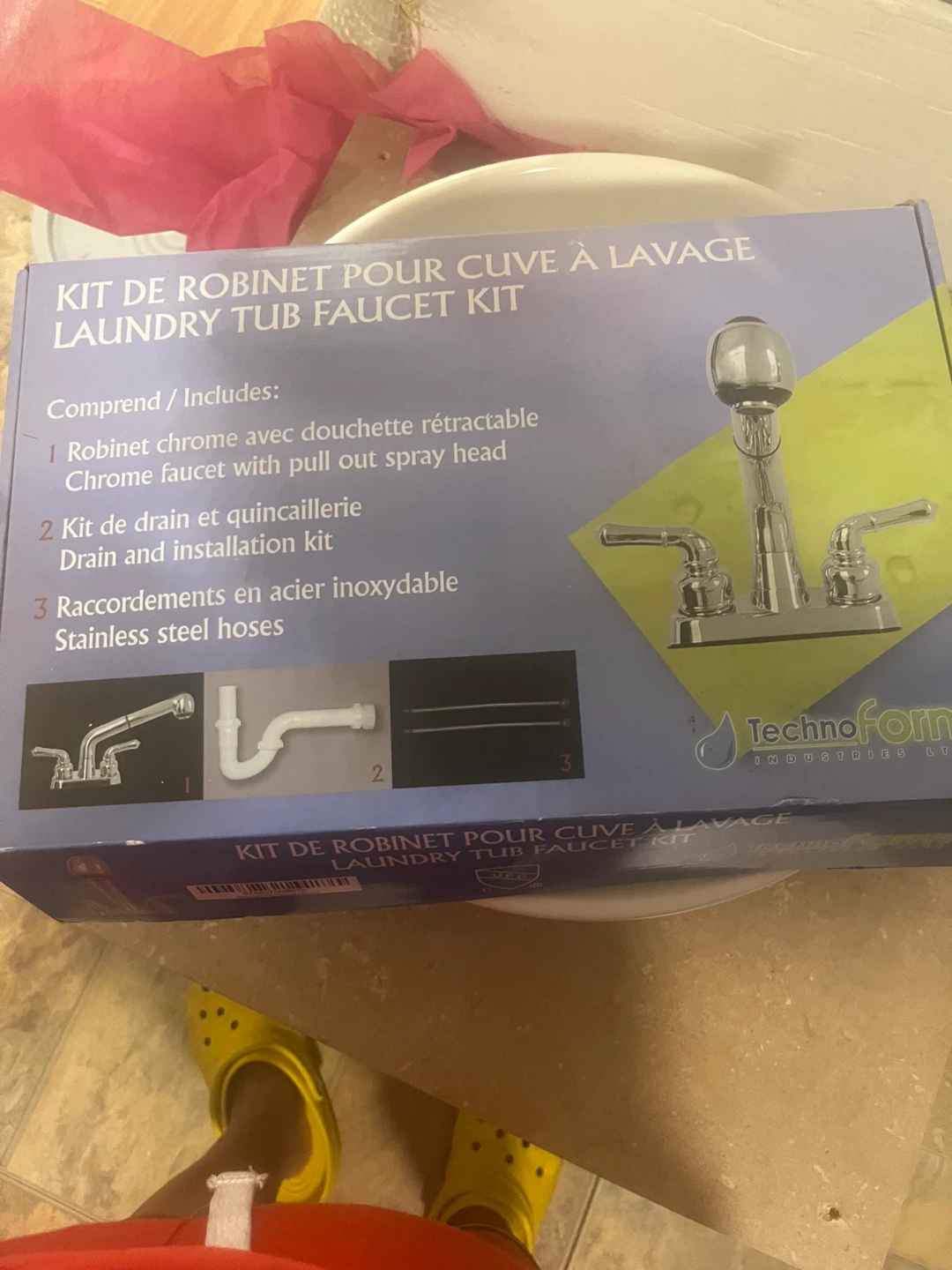 Technoform Laundry Tub Faucet Kit