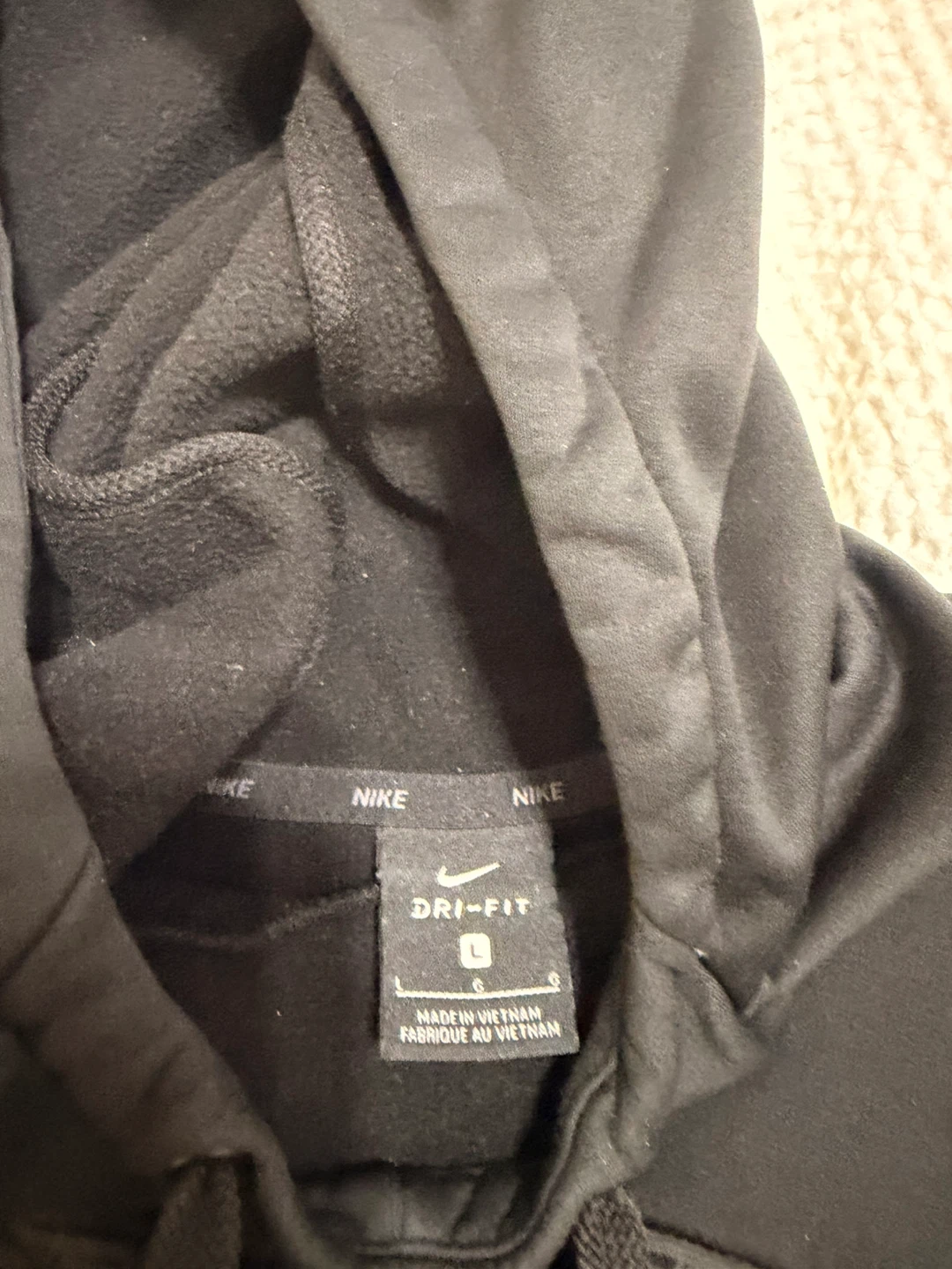 Nike Dri-Fit Hoodie Black Size Mens size Large - photo 3