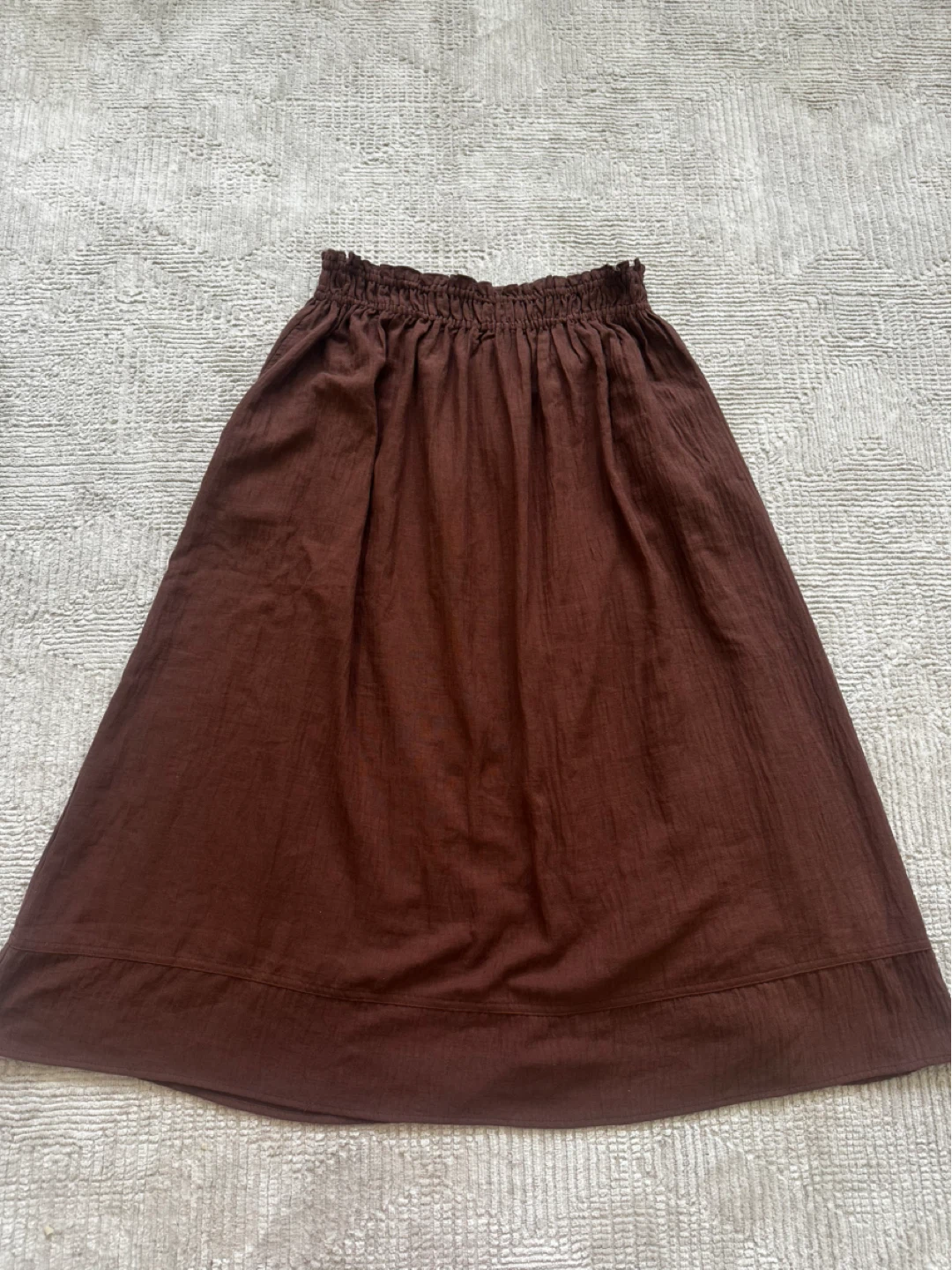 Max Studio London Brown Midi Skirt