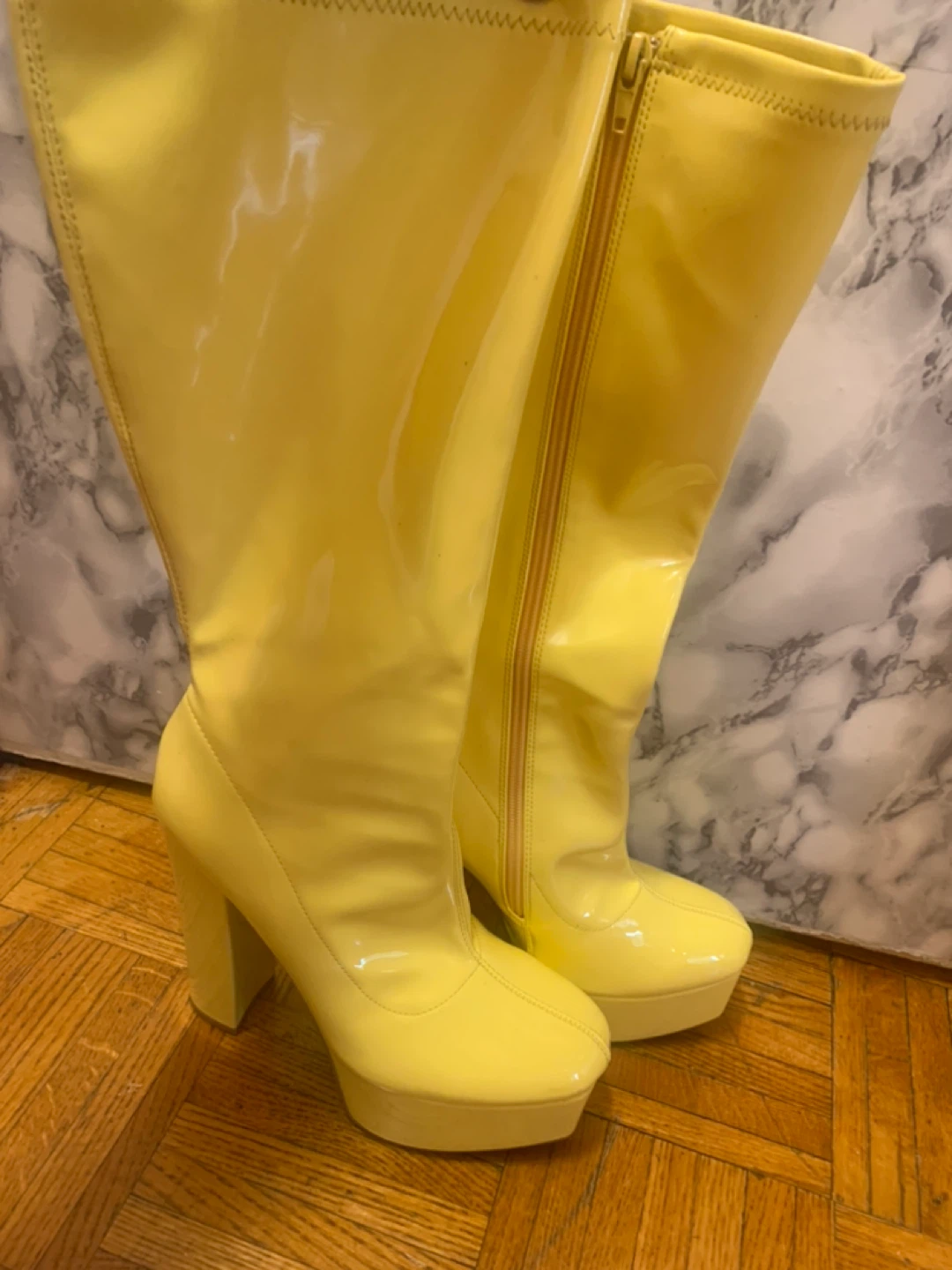 🥕$10 for Yellow Platform Boots