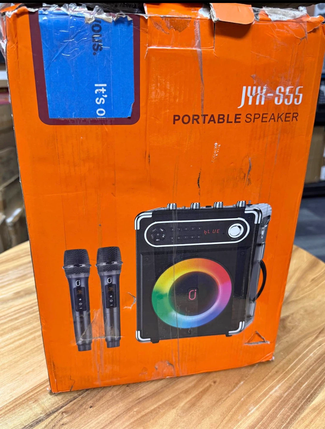 JYX-655 Portable Speaker with 2 Microphones