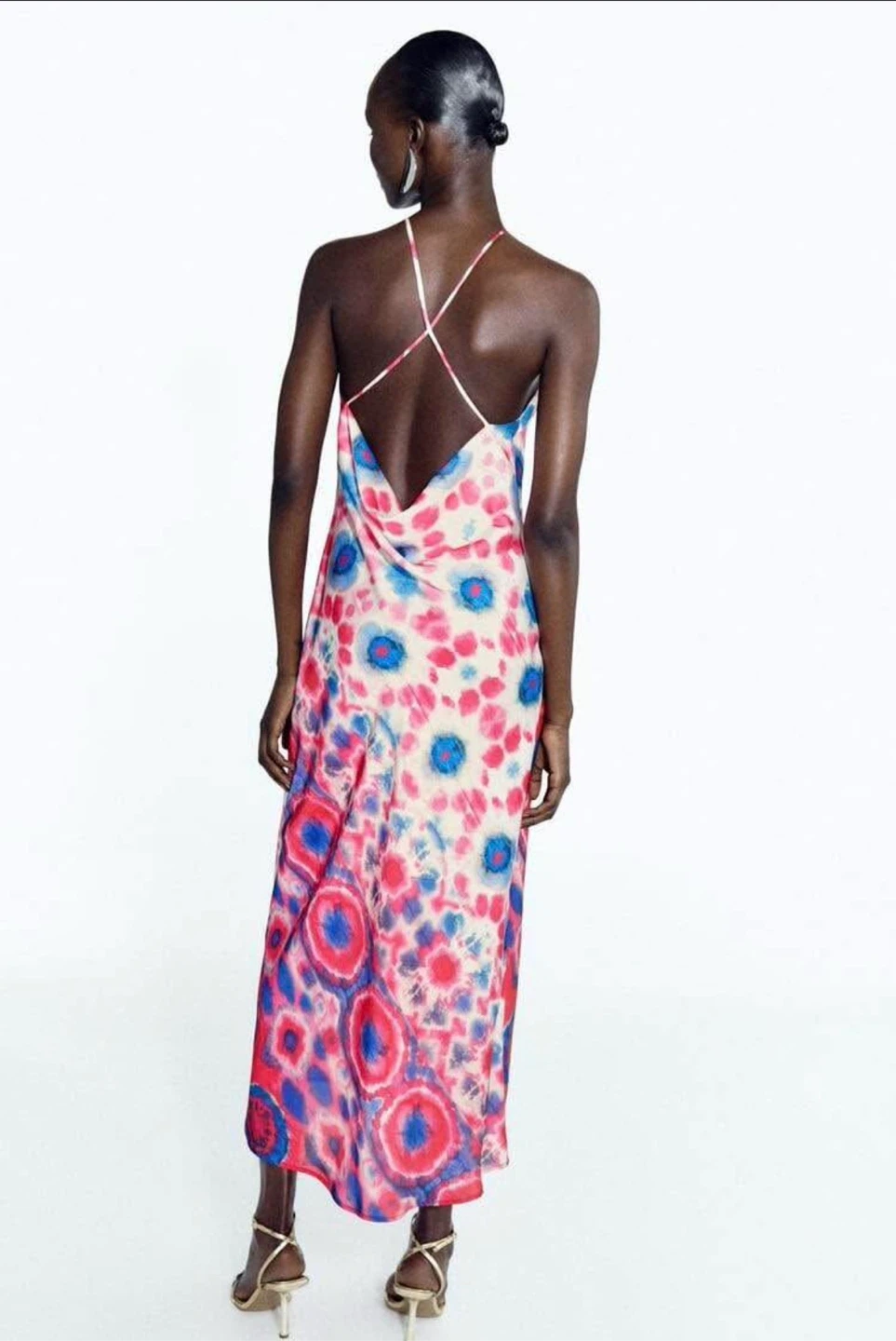 Zara Halter Satin Dress - photo 2
