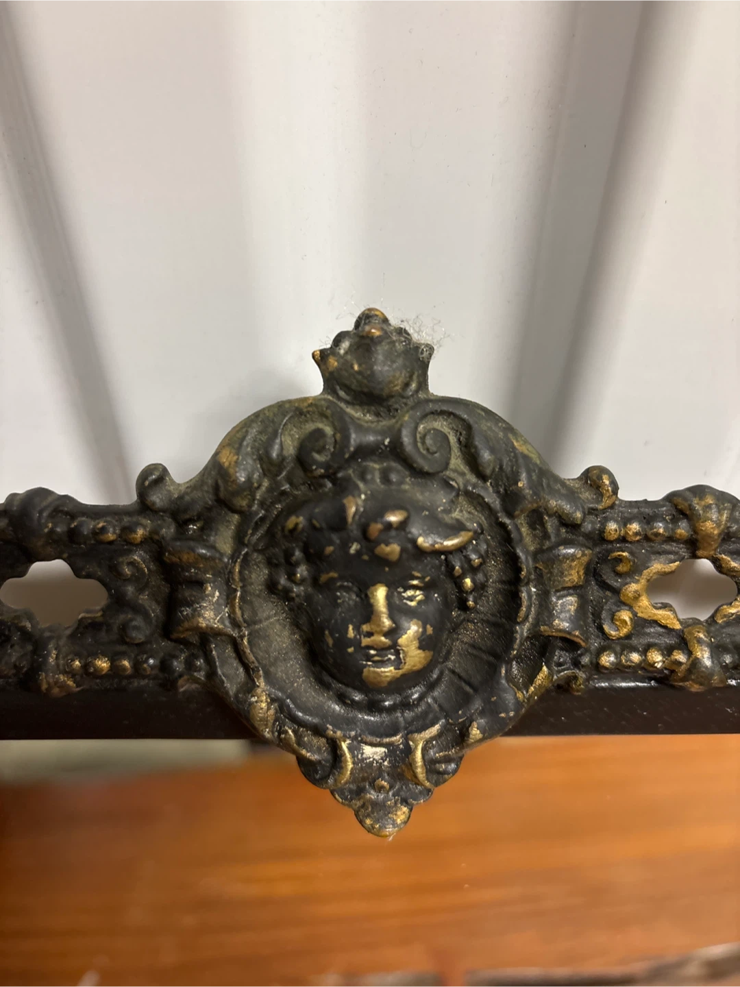 Ornate Black and Gold Vanity Mirror - photo 4