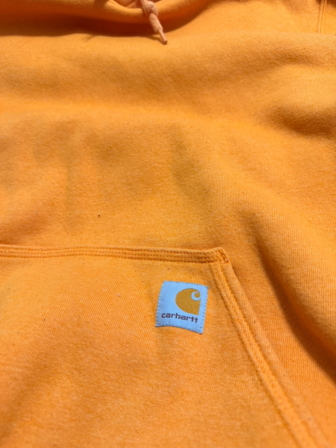 Carhartt Orange Loose Fit Hoodie Sweatshirt Size M - photo 4