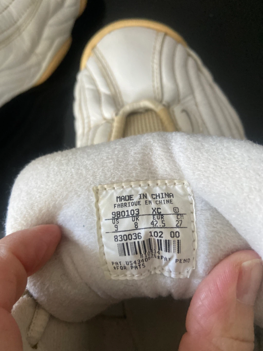 Nike Air Force 1 Mid White Gold Sneakers - Size 9 - photo 4