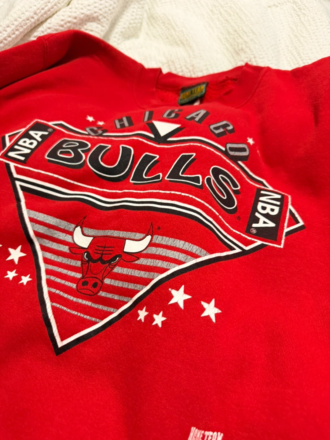 Vintage Chicago Bulls NBA Red Crewneck Sweatshirt - photo 5
