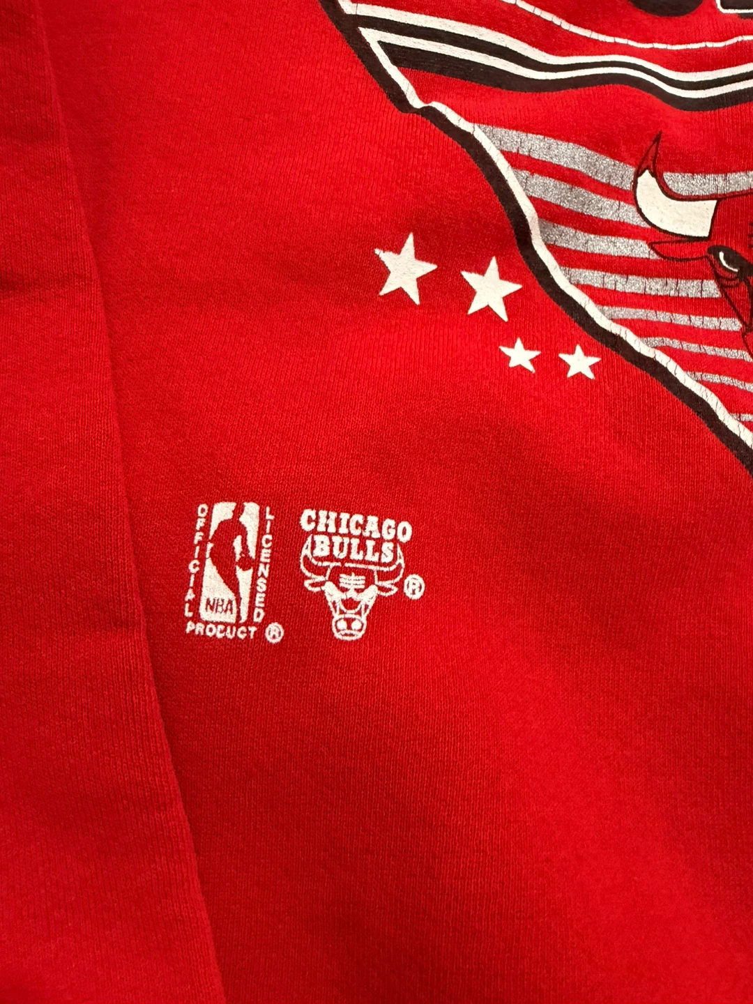 Vintage Chicago Bulls NBA Red Crewneck Sweatshirt - photo 4