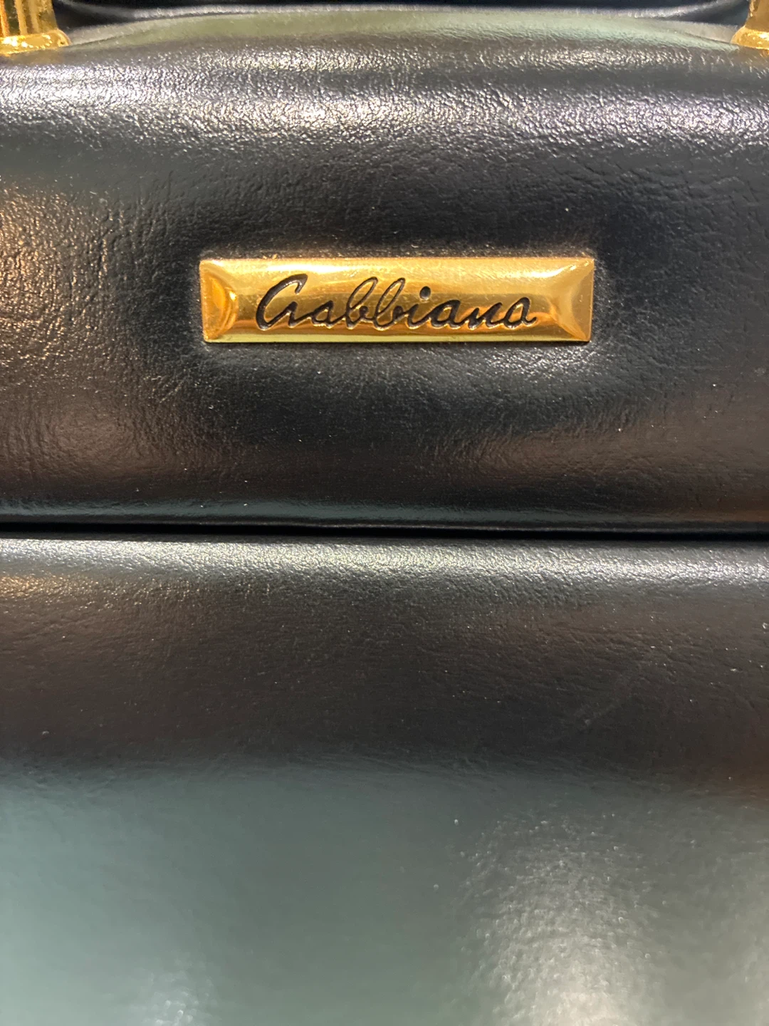 Gabbiano Black Leather Briefcase with Combination Locks - photo 4