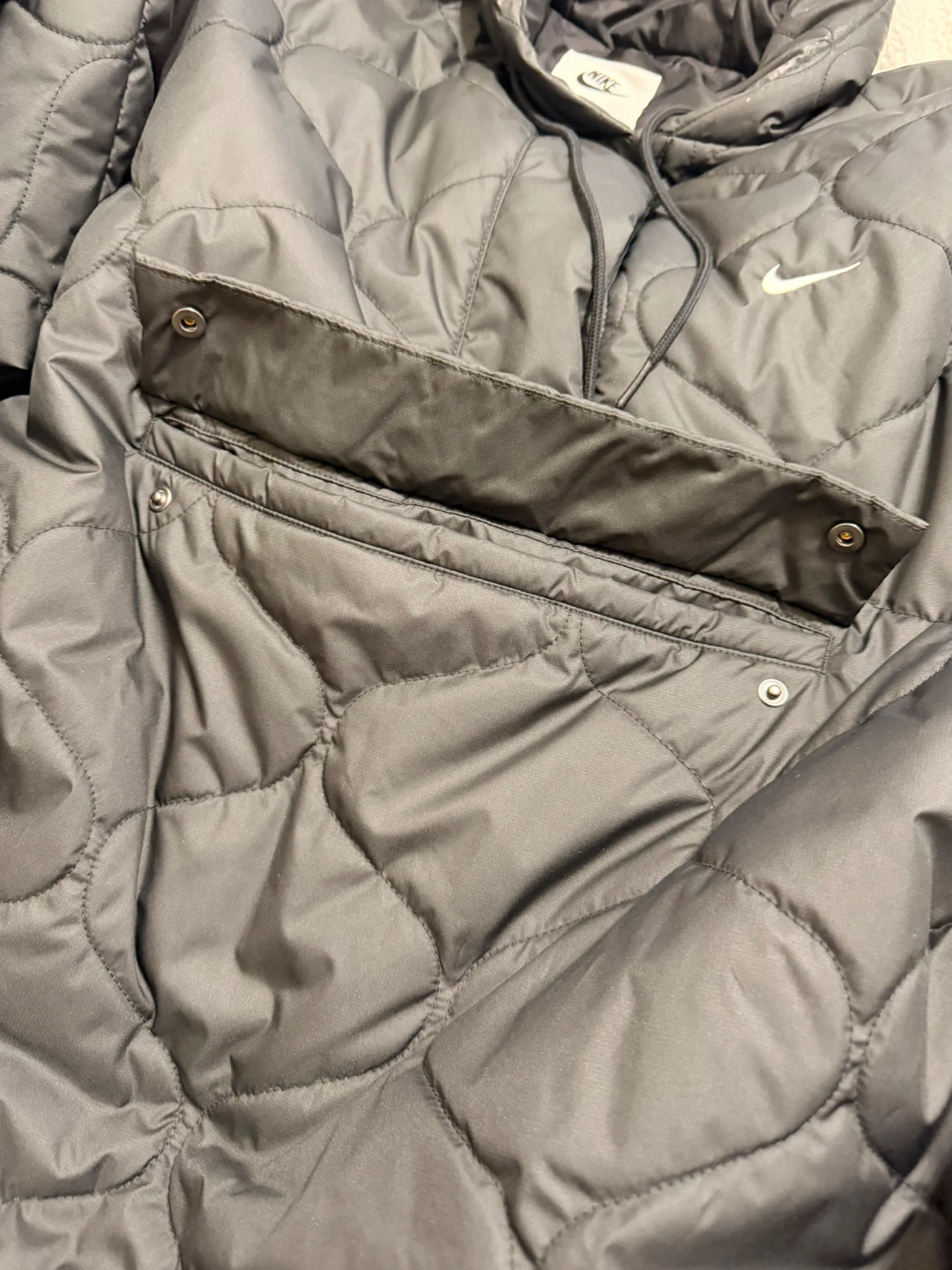Nike Quilted Pullover Hoodie Jacket women size XL - photo 4