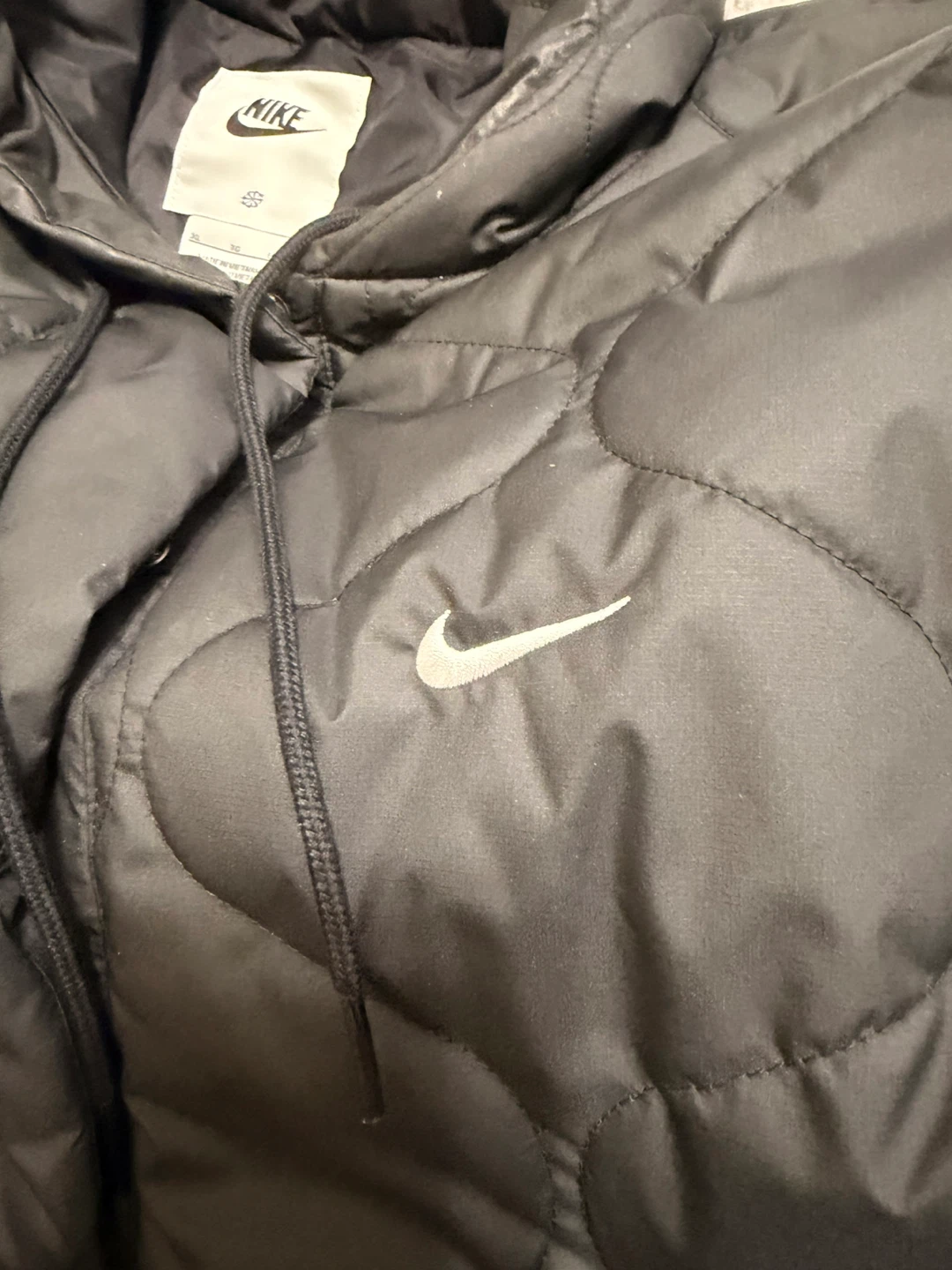 Nike Quilted Pullover Hoodie Jacket women size XL - photo 3