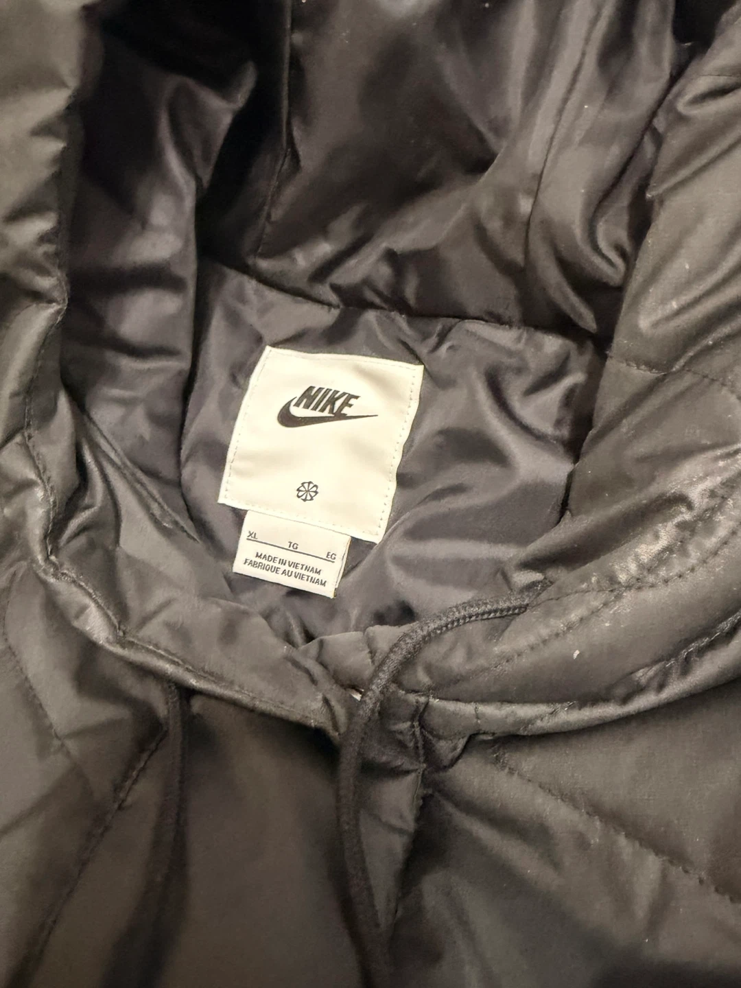 Nike Quilted Pullover Hoodie Jacket women size XL - photo 2