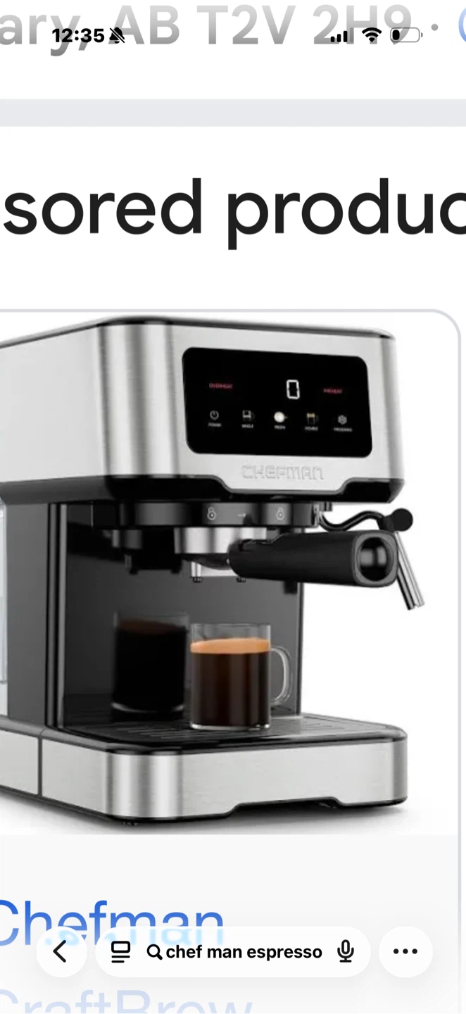 Chefman Espresso Machine