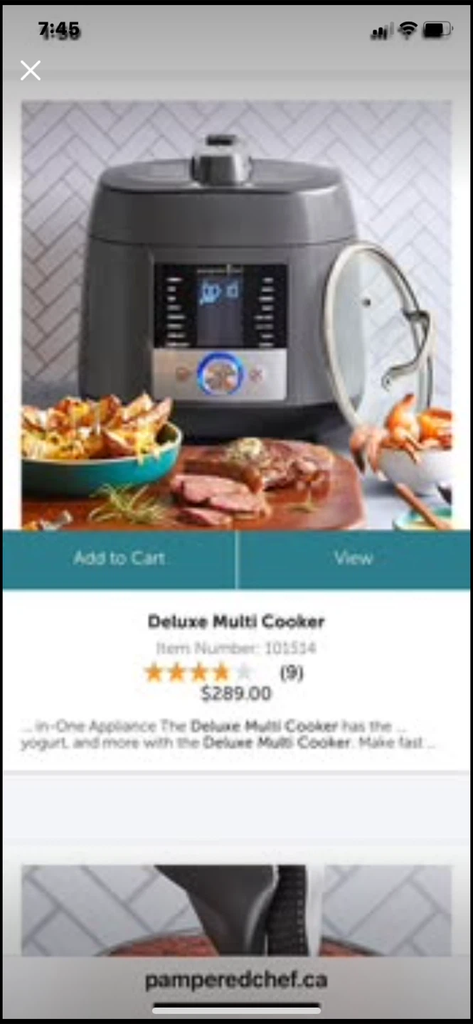 BRAND NEW Pampered Chef Deluxe Multi Cooker - photo 3