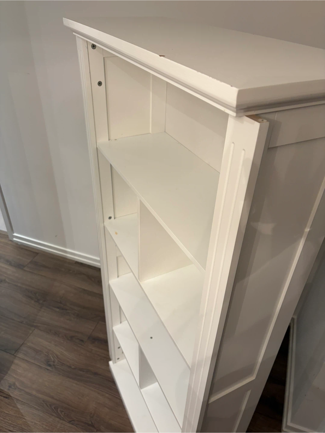 White Bookcase with Multiple Shelves - photo 3