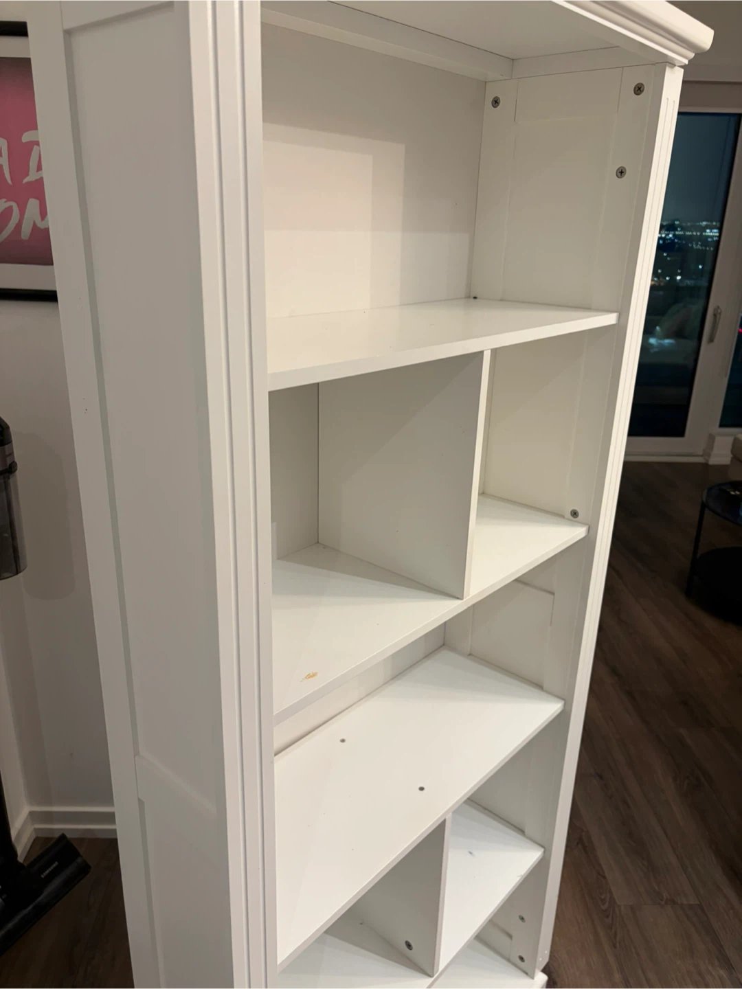 White Bookcase with Multiple Shelves - photo 2